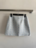 25th New Limited Edition Glacier Blue Rattan Check Classic Skirt