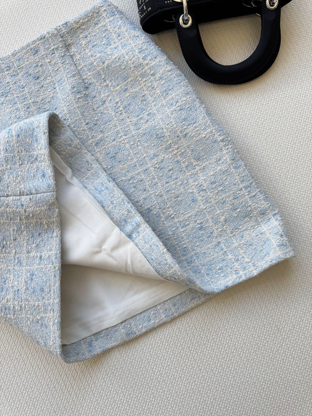 25th New Limited Edition Glacier Blue Rattan Check Classic Skirt