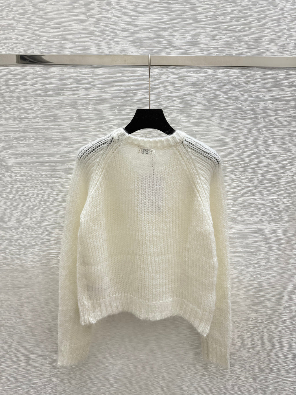 New Early Autumn 3D Floral Letter Embroidery Knitted Long Sleeve Cardigan