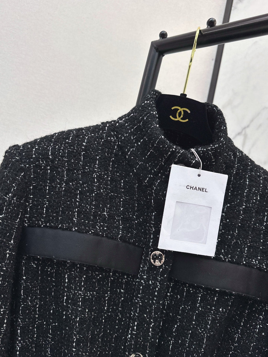Latest Fall/Winter Stand Collar Tweed Coat