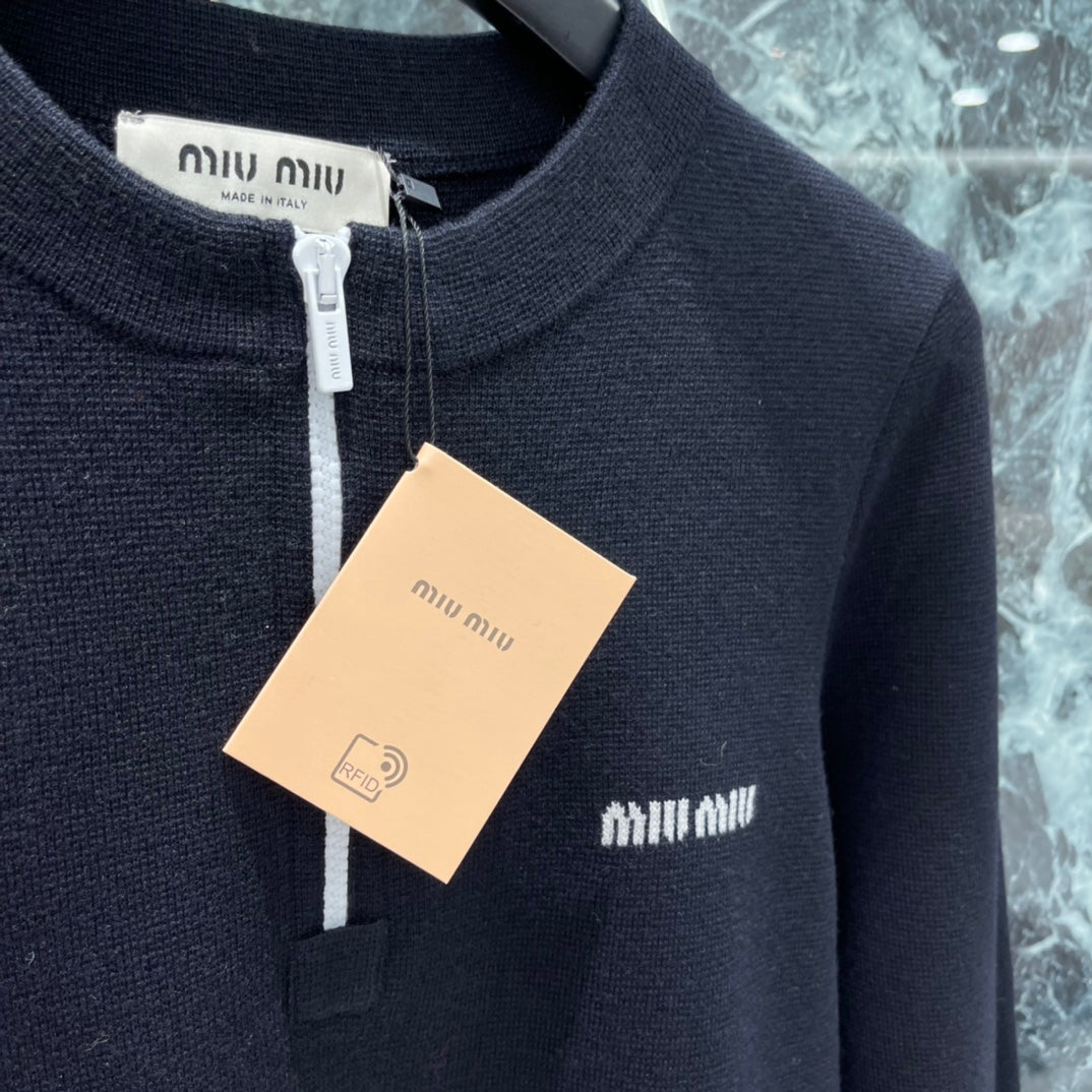 Logo Half-Zip Knit Sweater