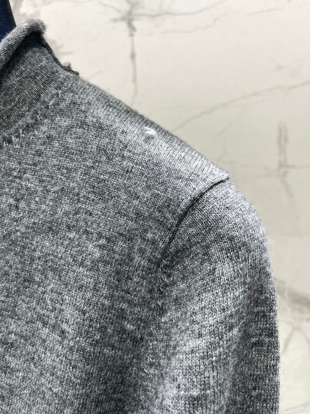 Letter-print Jacquard Cashmere Knit Sweater