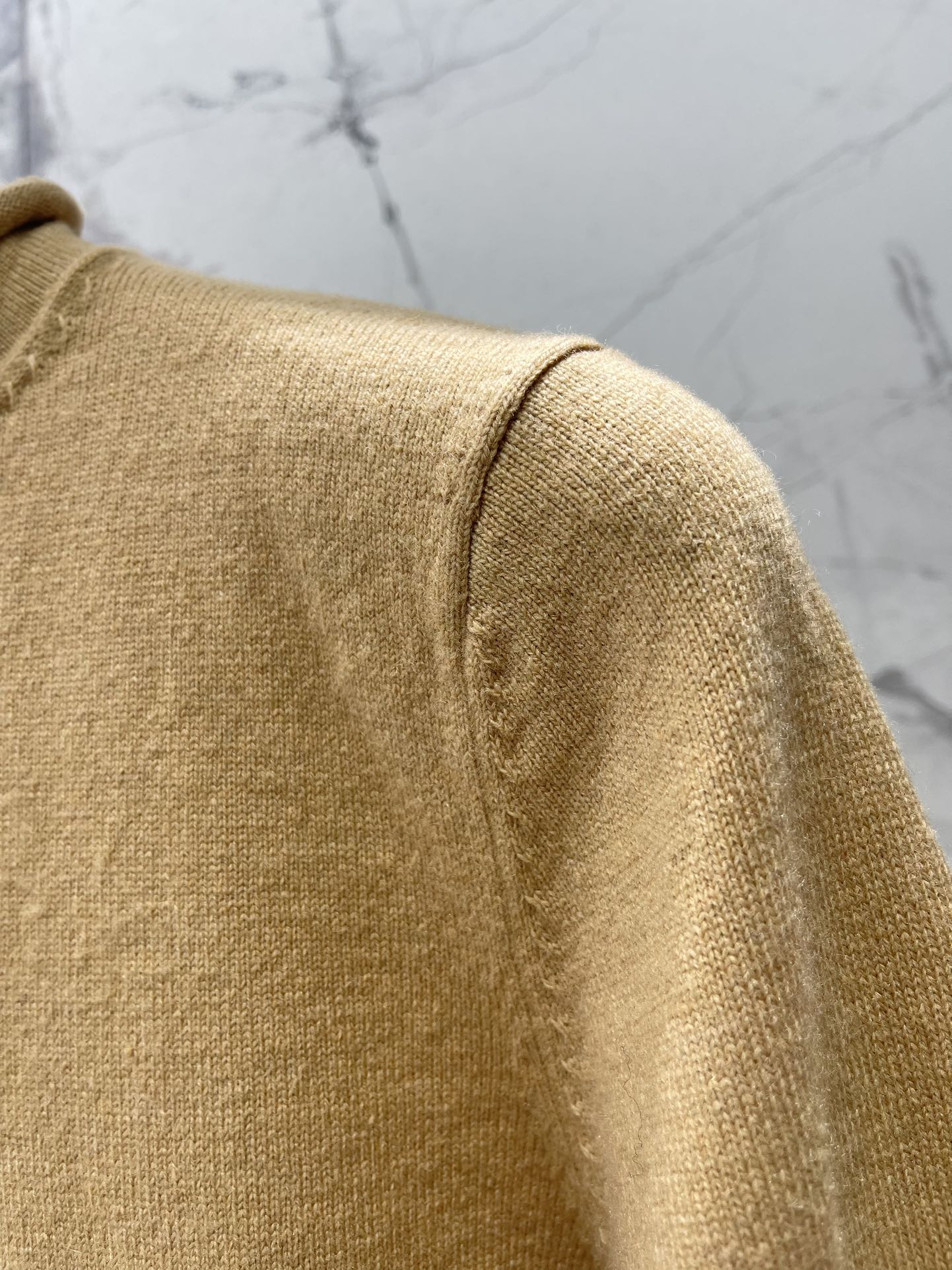 Letter-print Jacquard Cashmere Knit Sweater