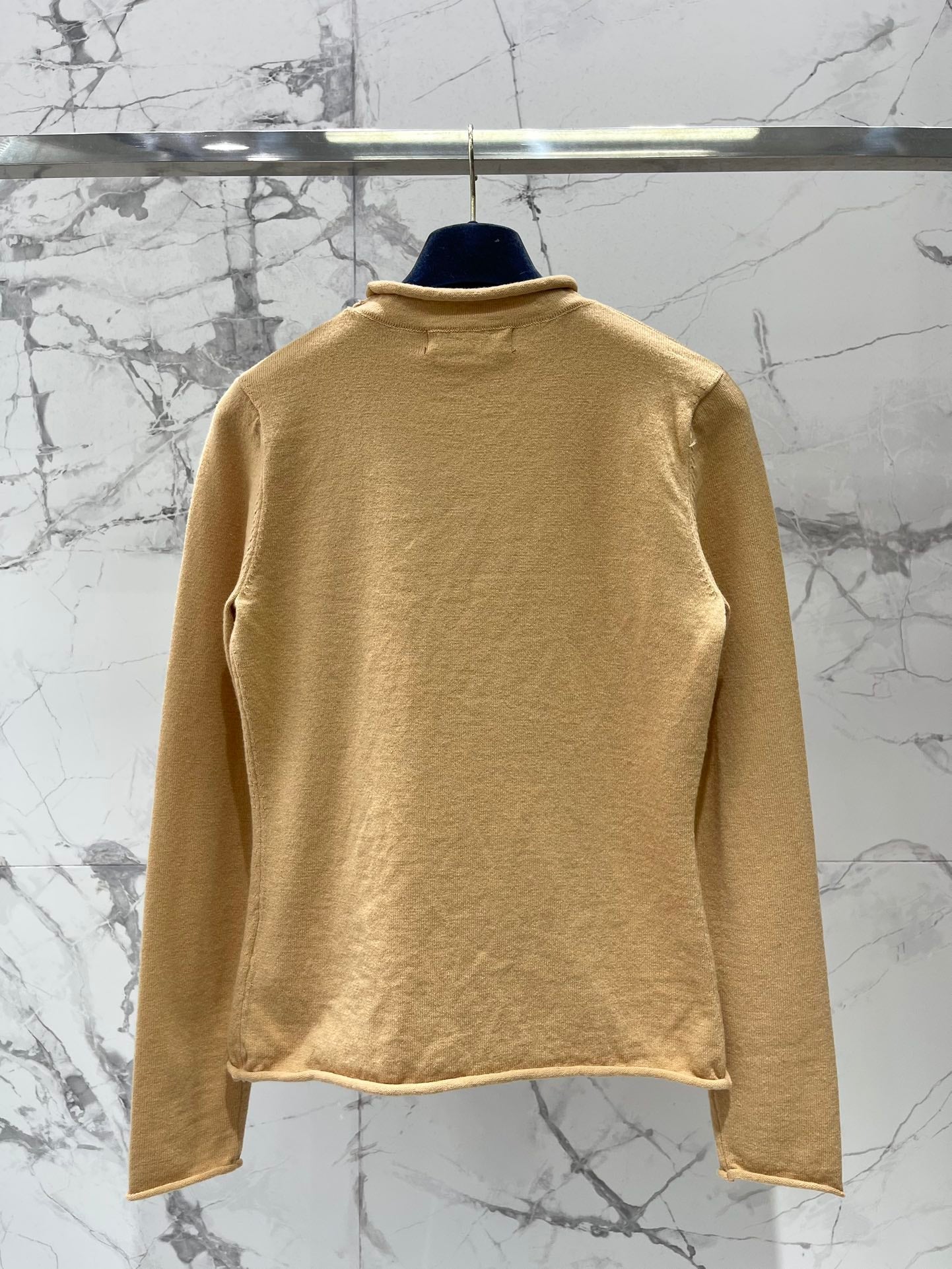 Letter-print Jacquard Cashmere Knit Sweater