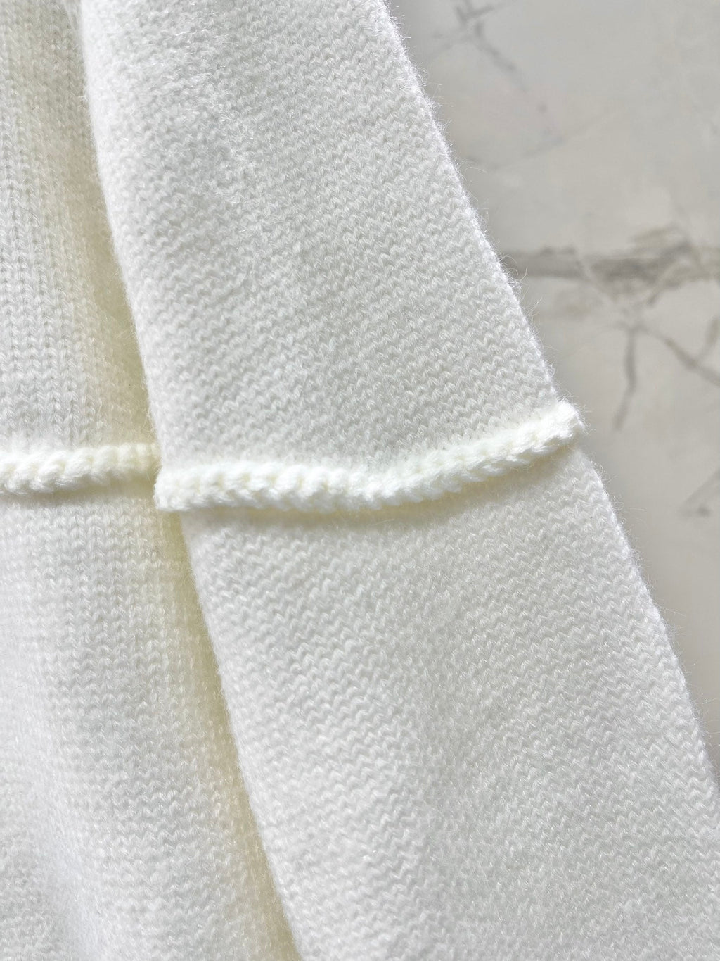 New Ribbon Jacquard Embroidered Letter Wool Knit Sweater