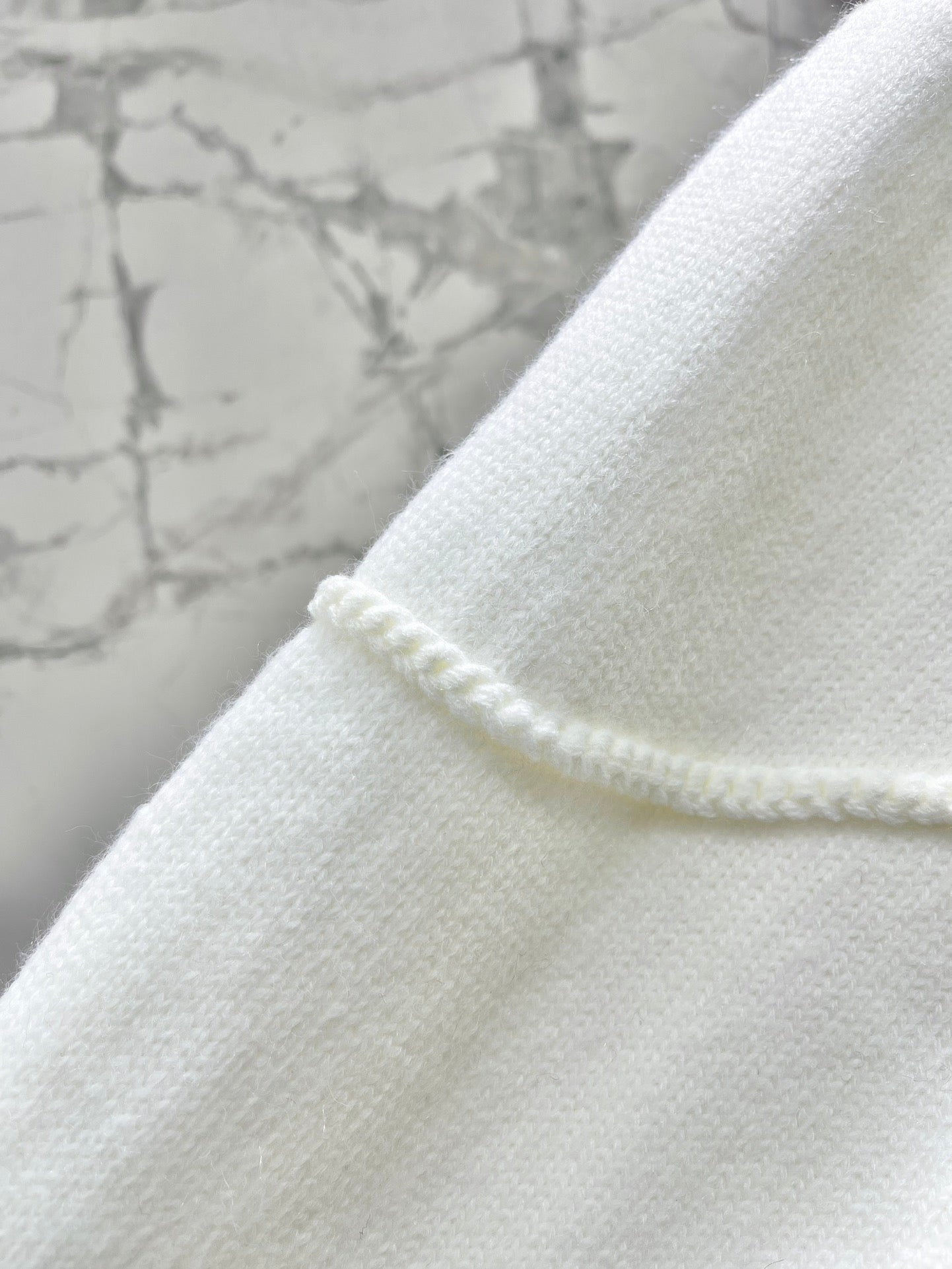 New Ribbon Jacquard Embroidered Letter Wool Knit Sweater