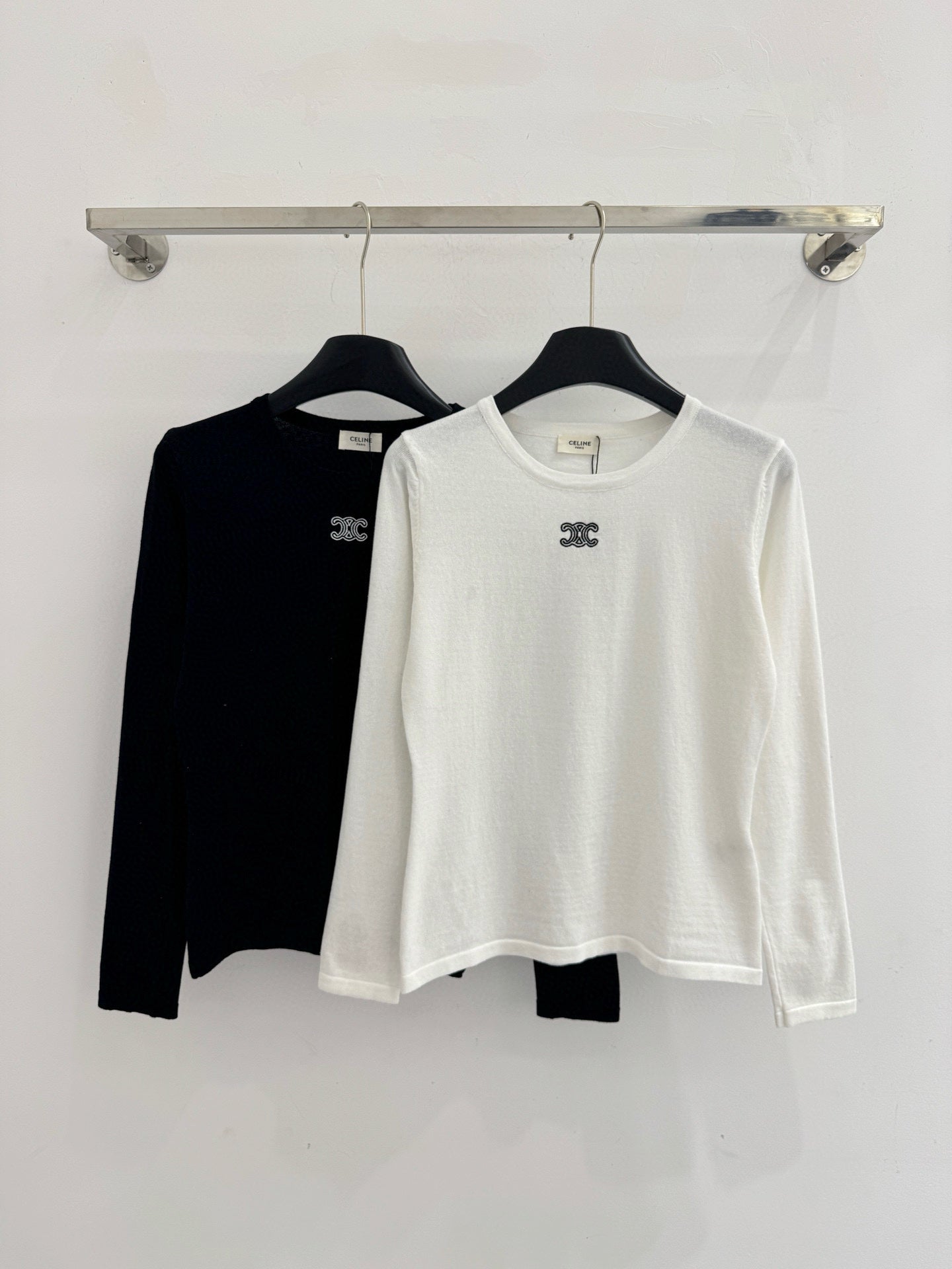 New autumn/winter style, simple round neck long sleeve