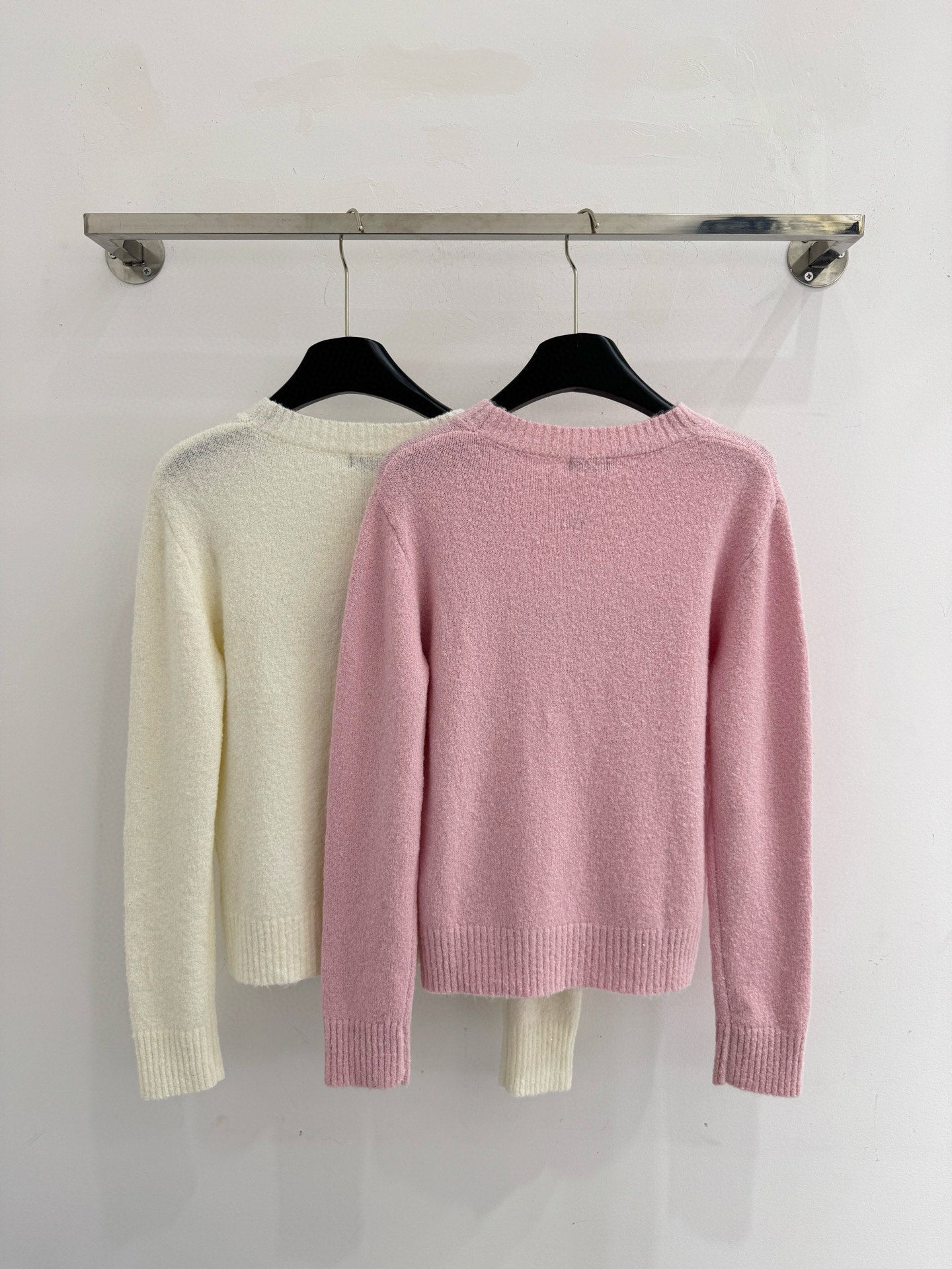 Letter Embroidered Crew Neck Sweater