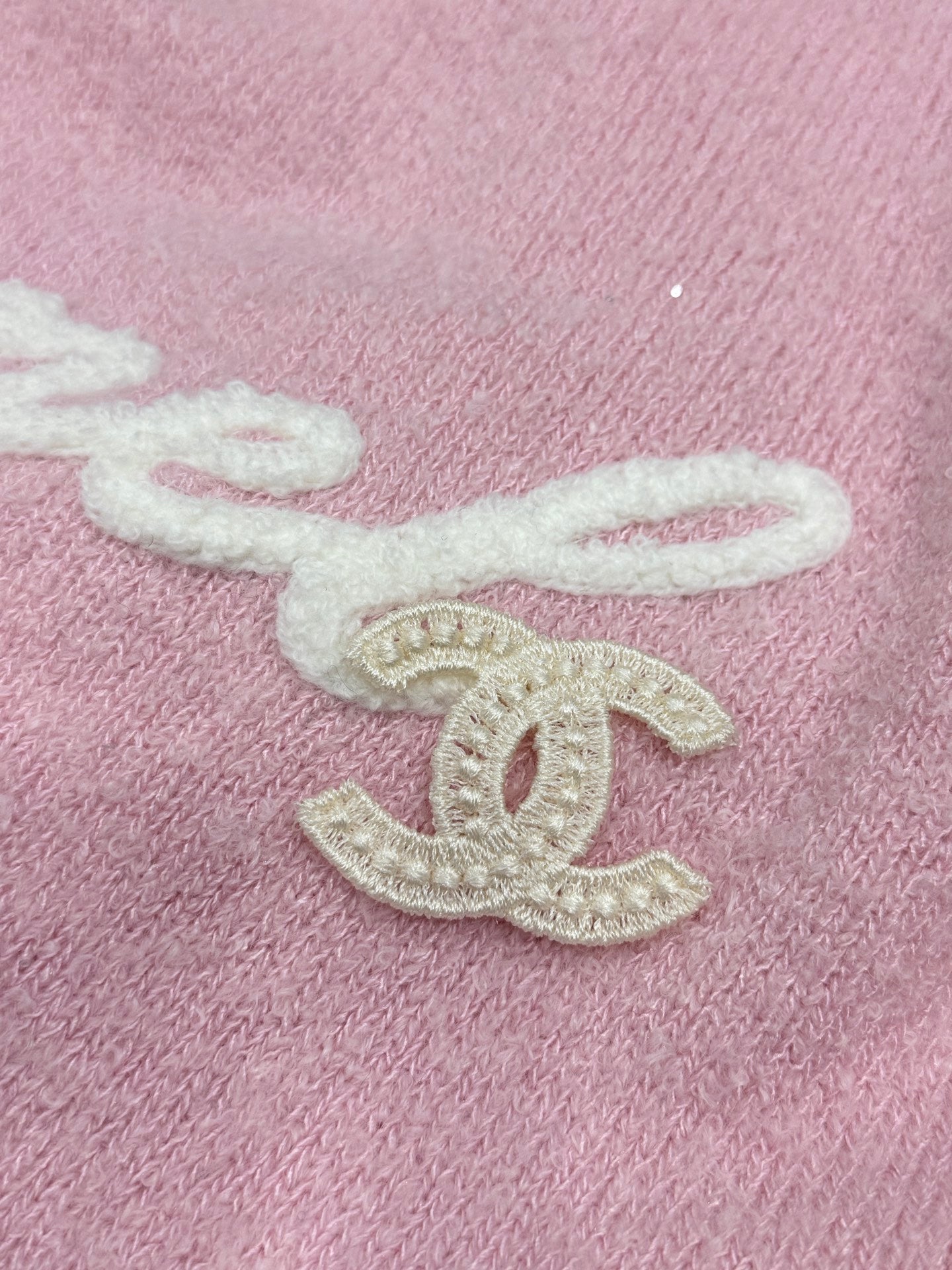 Letter Embroidered Crew Neck Sweater