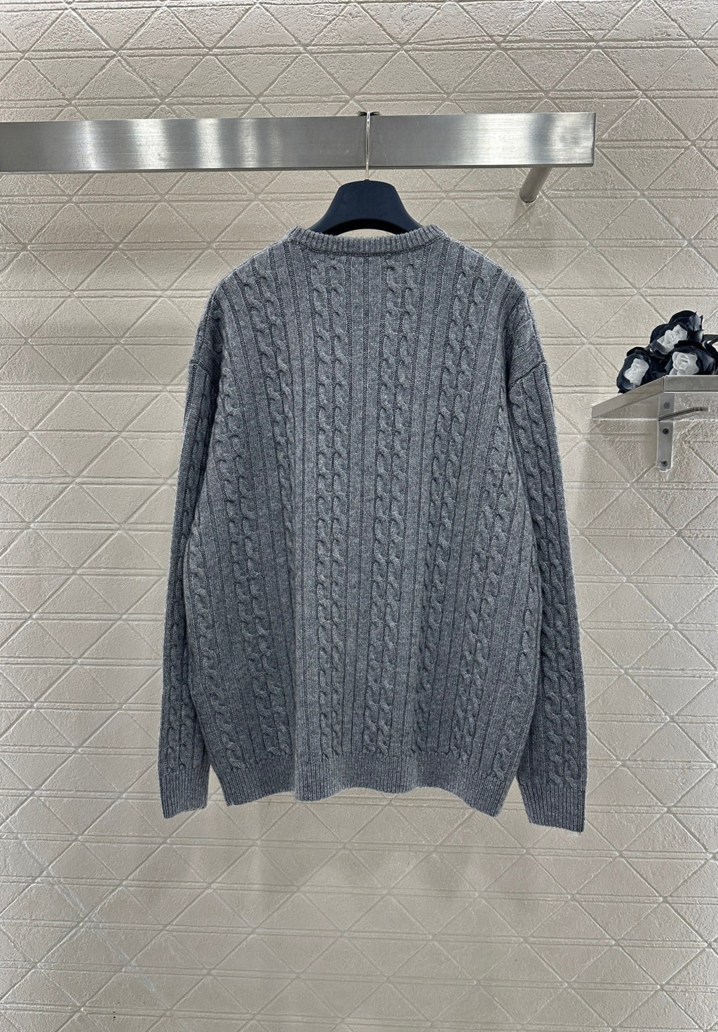 3D Letter Pullover Sweater