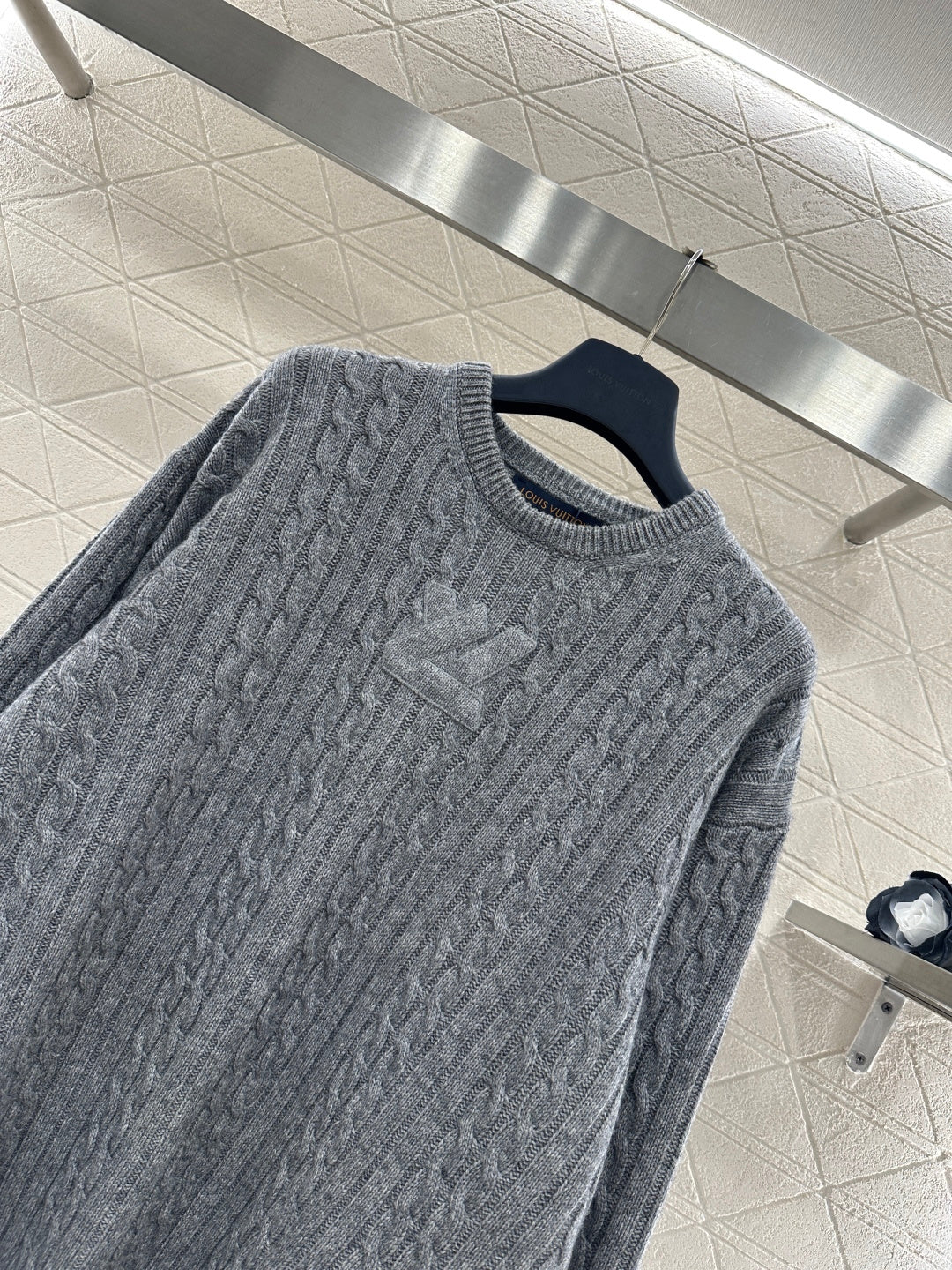 3D Letter Pullover Sweater