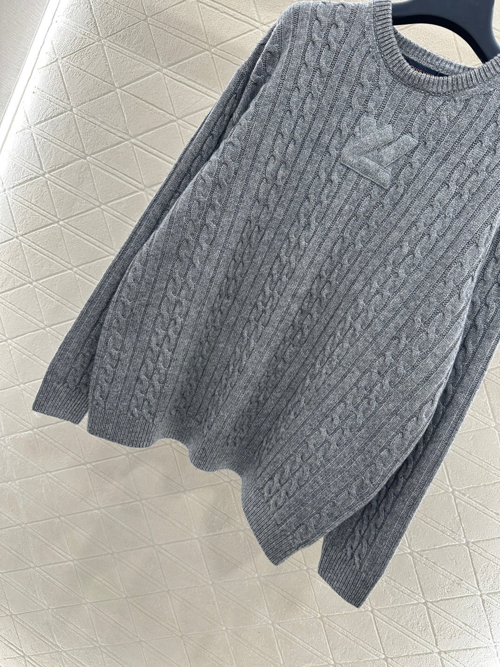 3D Letter Pullover Sweater