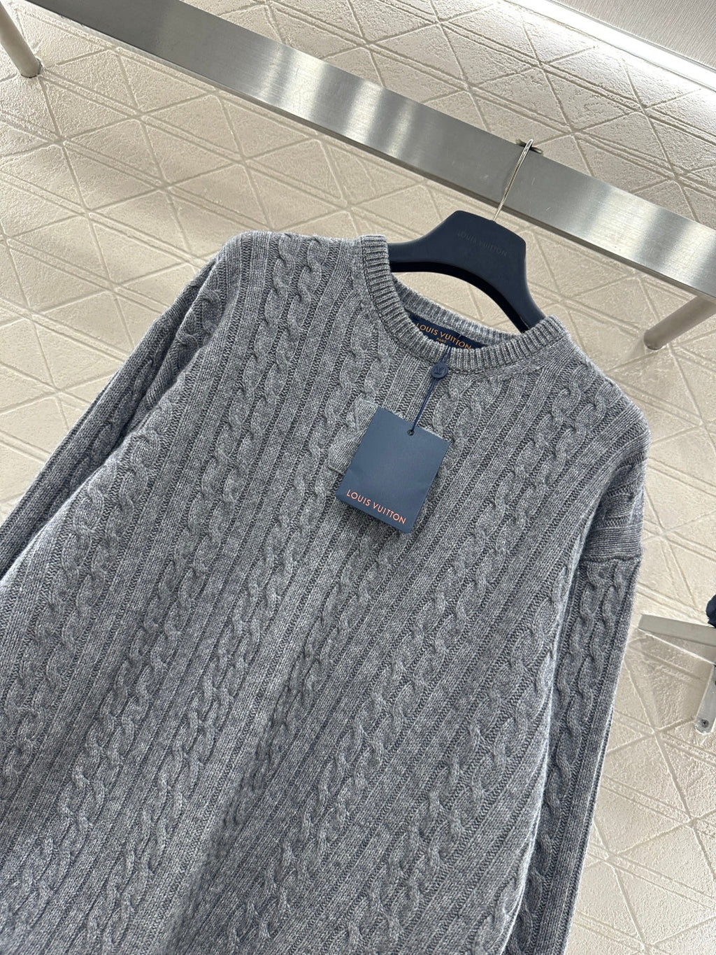 3D Letter Pullover Sweater