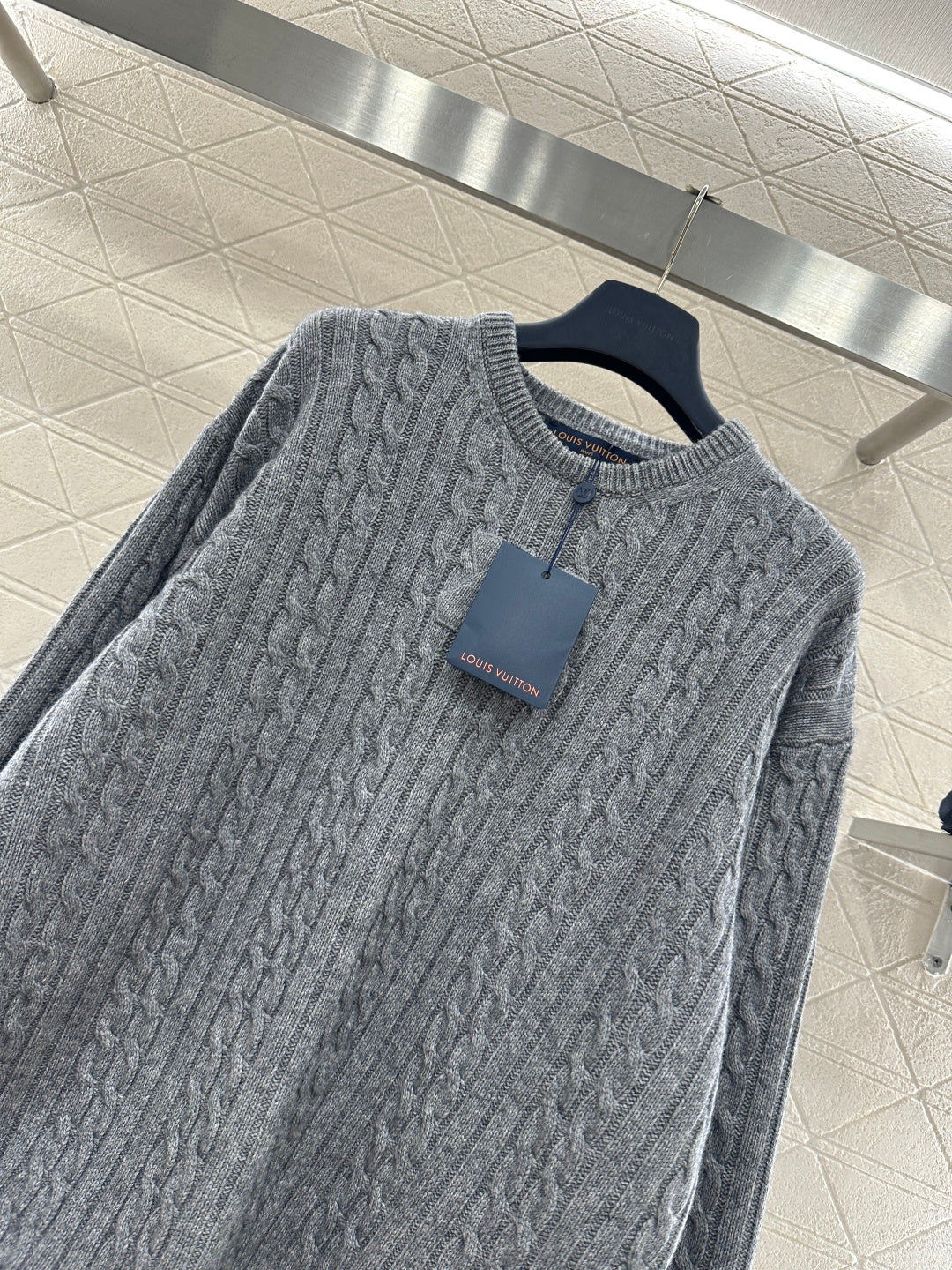 3D Letter Pullover Sweater