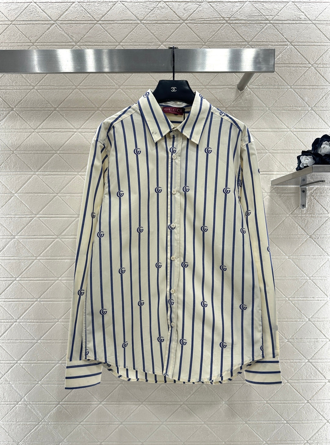 26NEW Lapel Striped Shirt