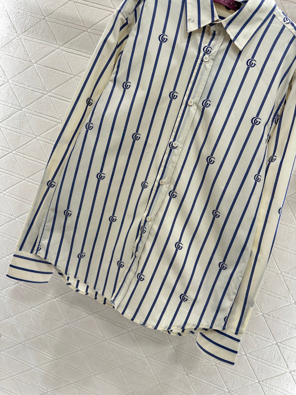 26NEW Lapel Striped Shirt