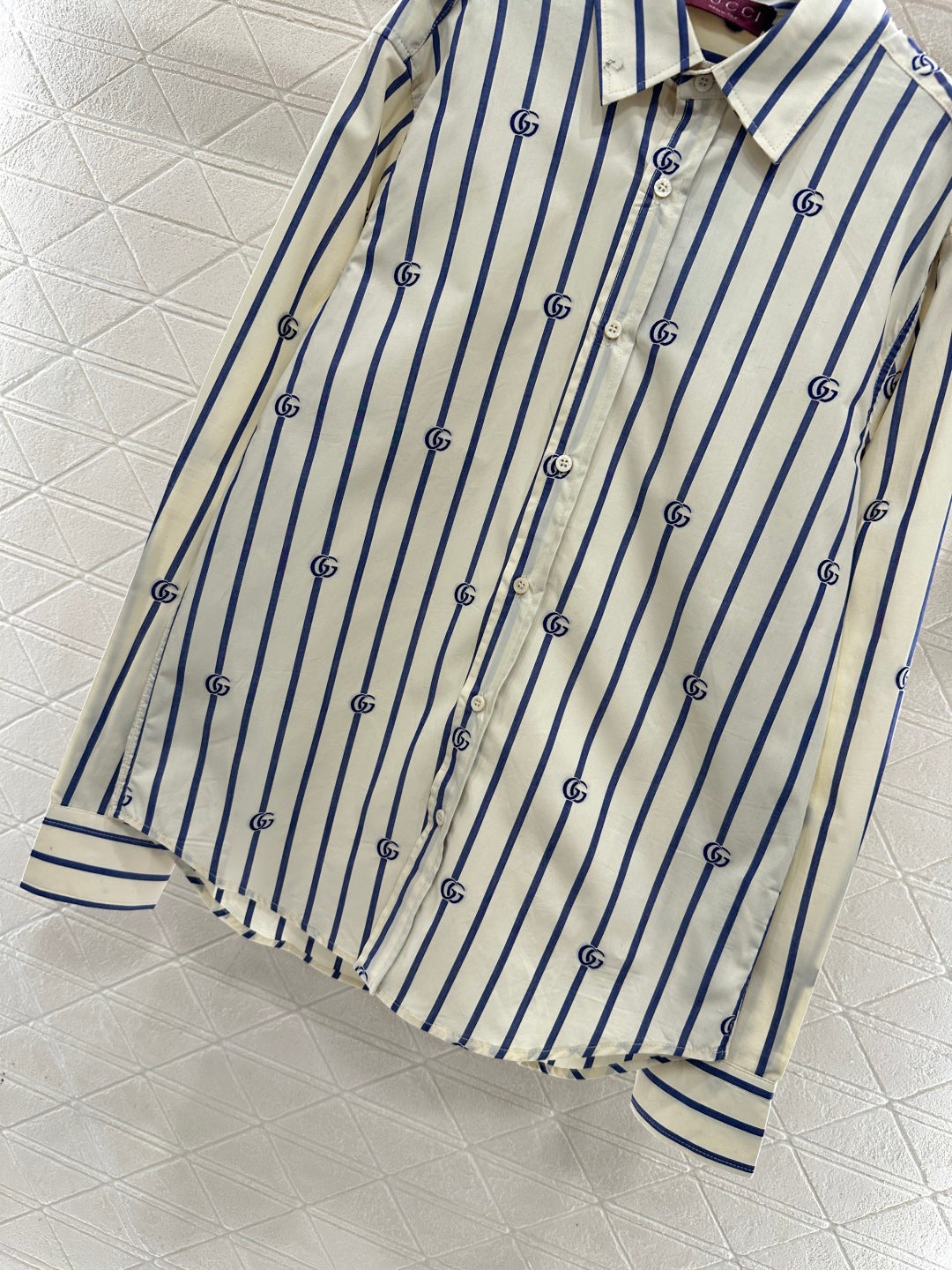 26NEW Lapel Striped Shirt