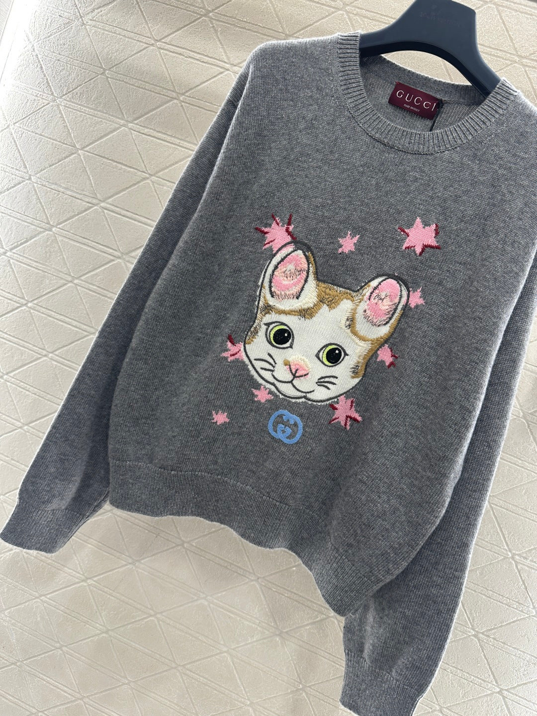 Cute kitten knitted sweater