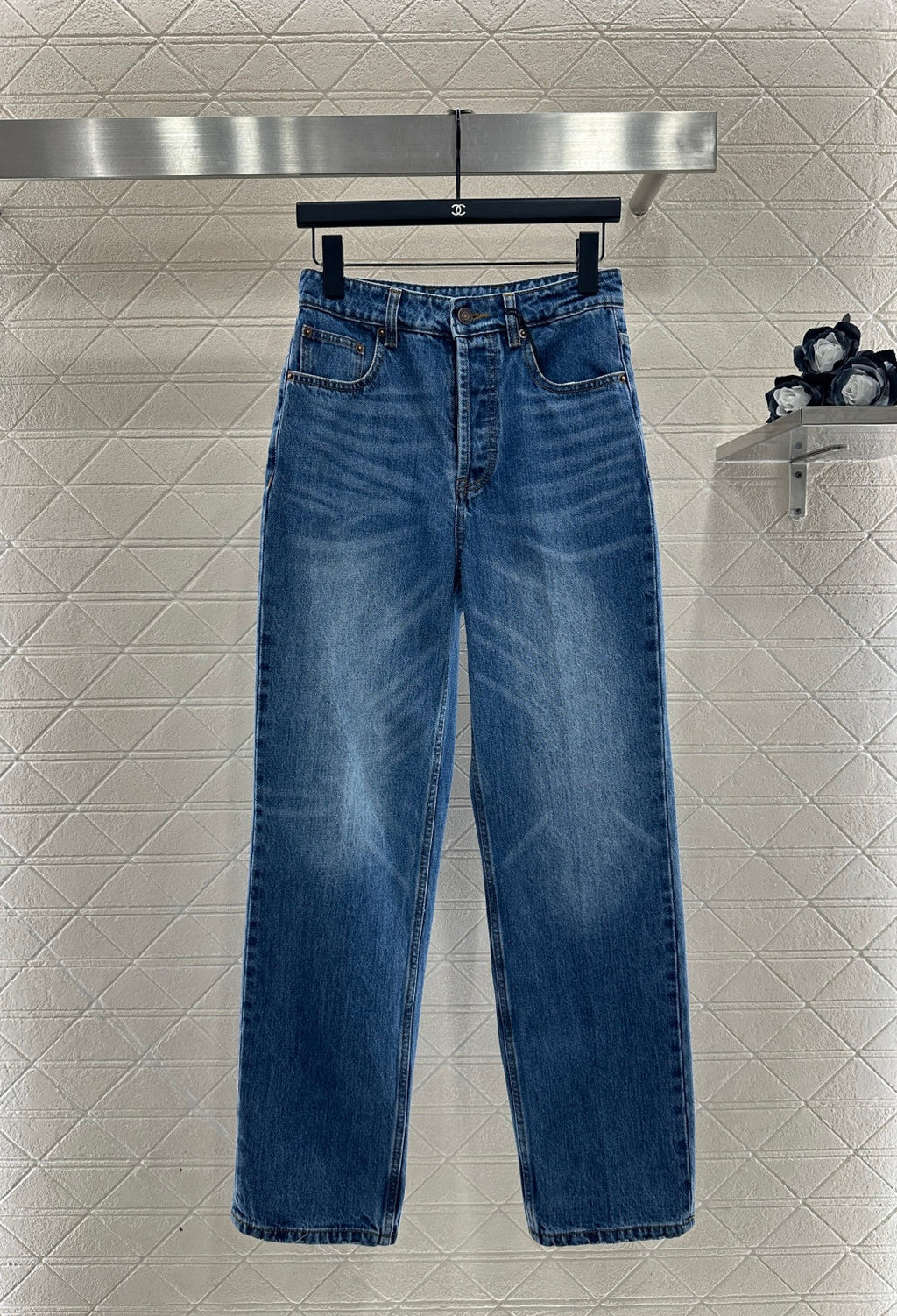 26NEW Leather Label Straight-Leg Jeans