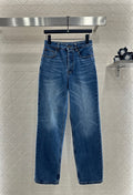 26NEW Leather Label Straight-Leg Jeans