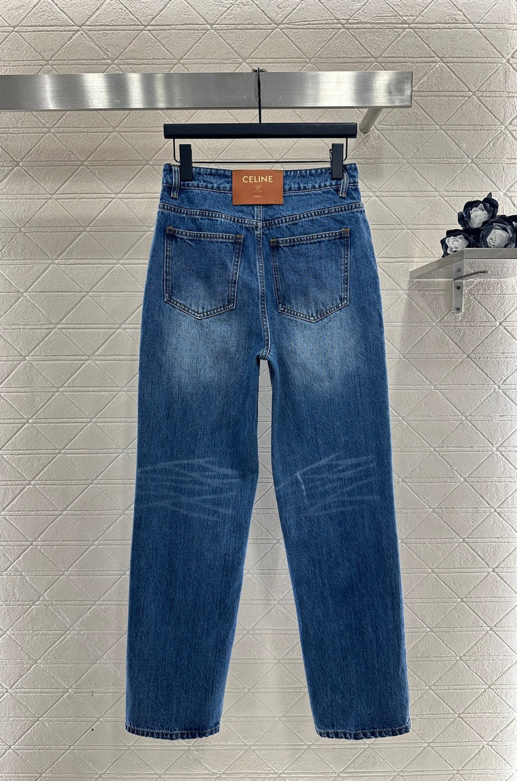 26NEW Leather Label Straight-Leg Jeans