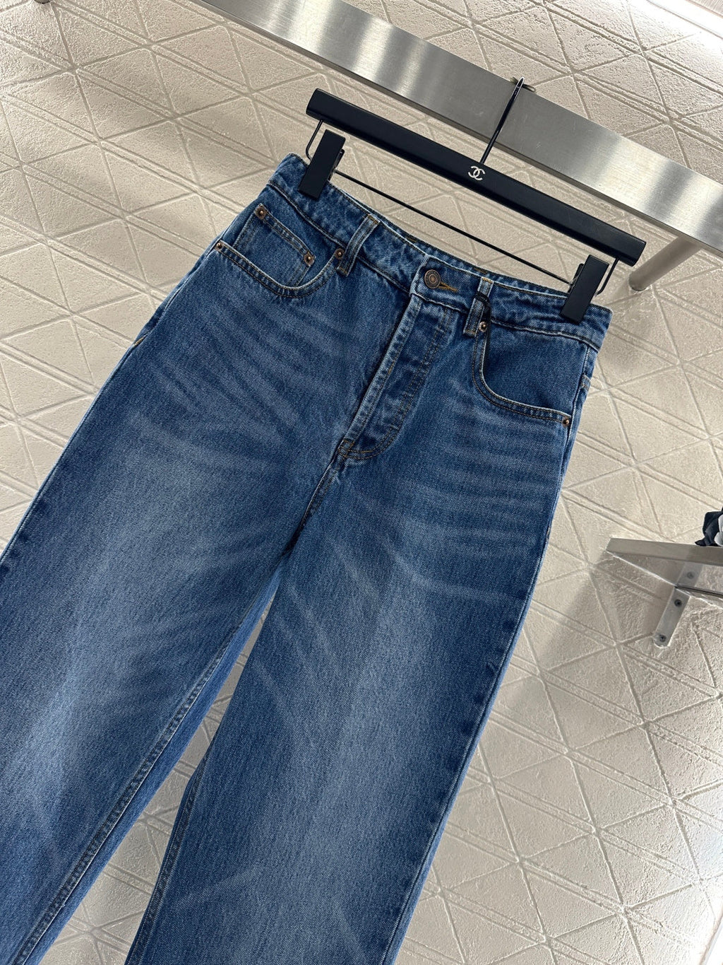 26NEW Leather Label Straight-Leg Jeans