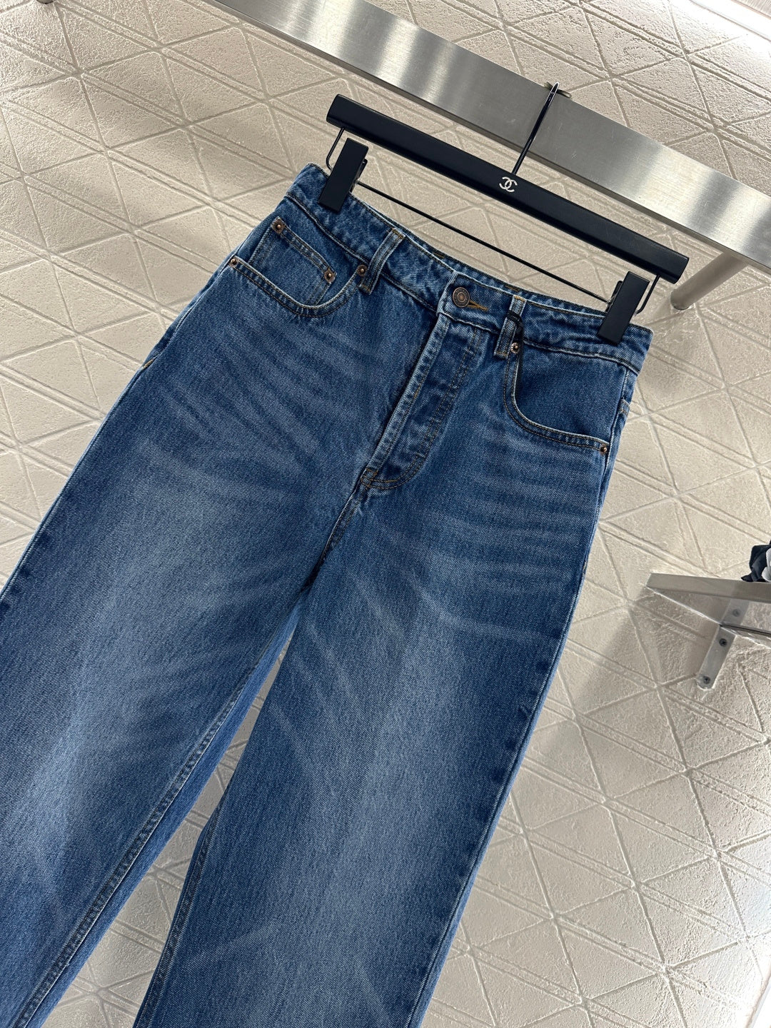 26NEW Leather Label Straight-Leg Jeans