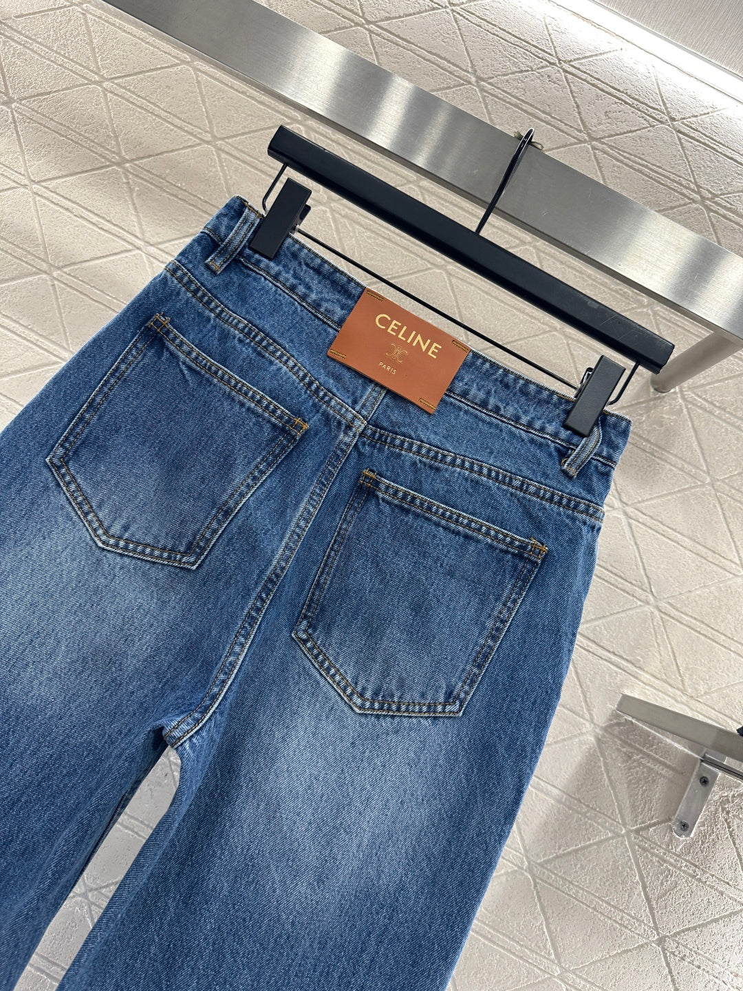 26NEW Leather Label Straight-Leg Jeans