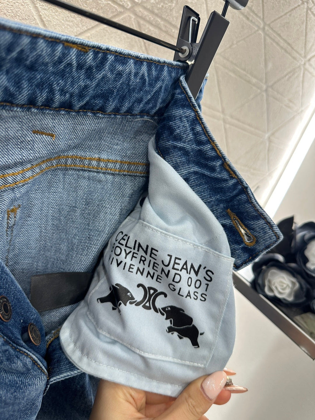 26NEW Leather Label Straight-Leg Jeans