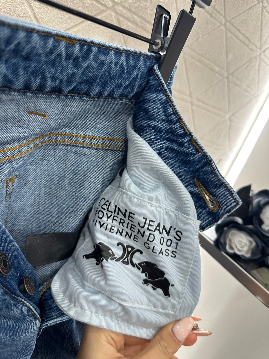 26NEW Leather Label Straight-Leg Jeans