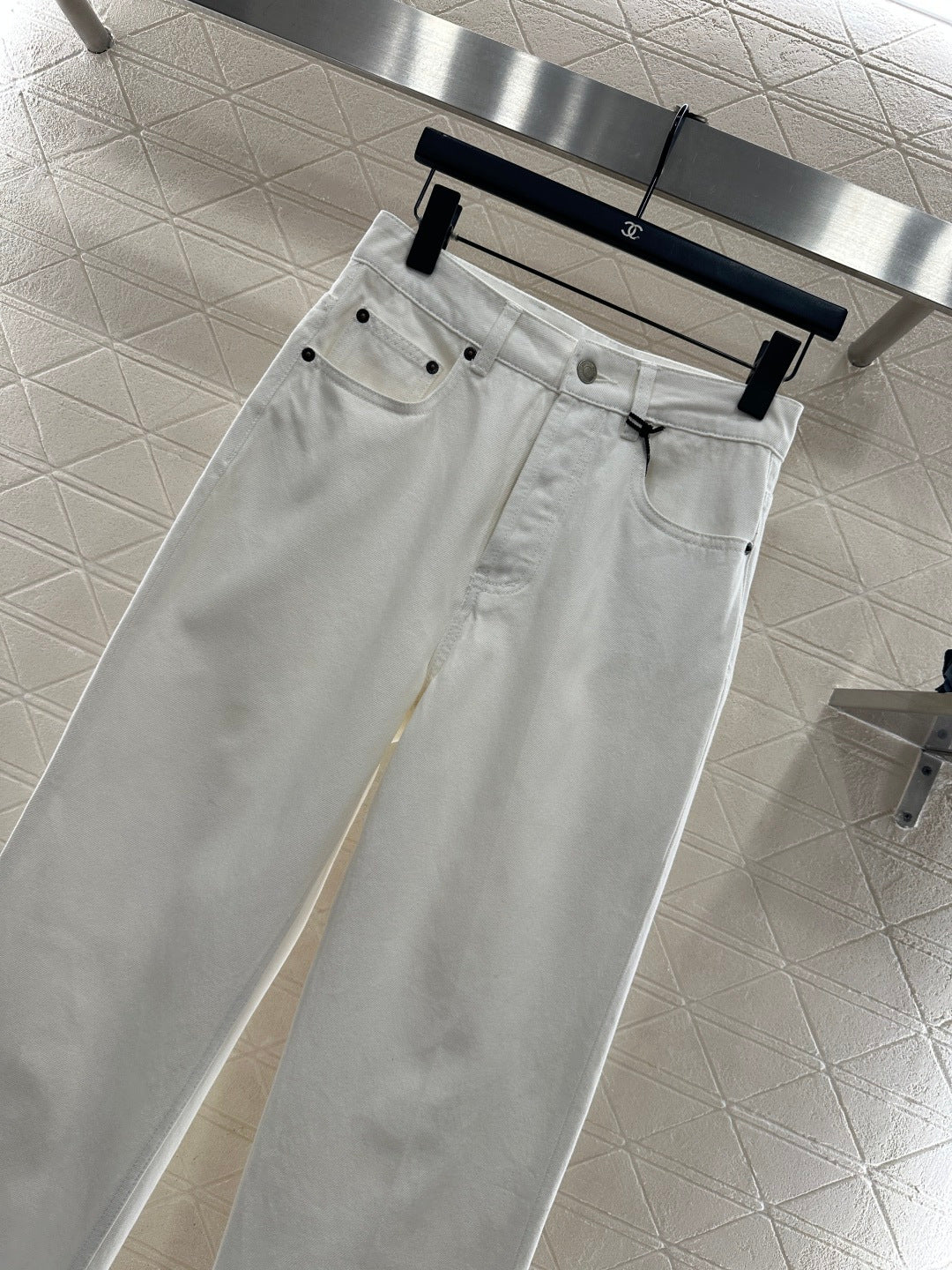 26NEW Leather Label Straight-Leg Jeans