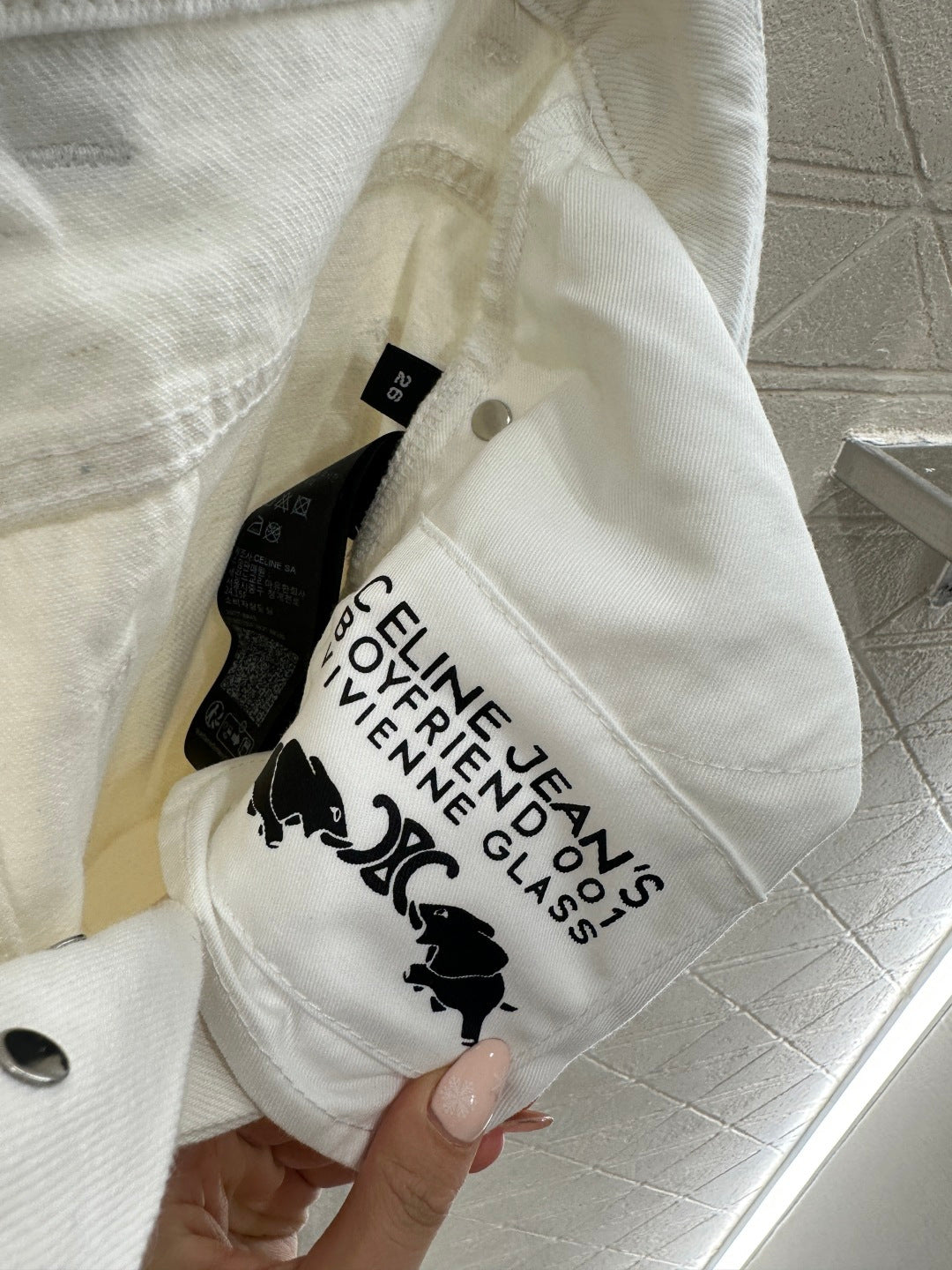 26NEW Leather Label Straight-Leg Jeans
