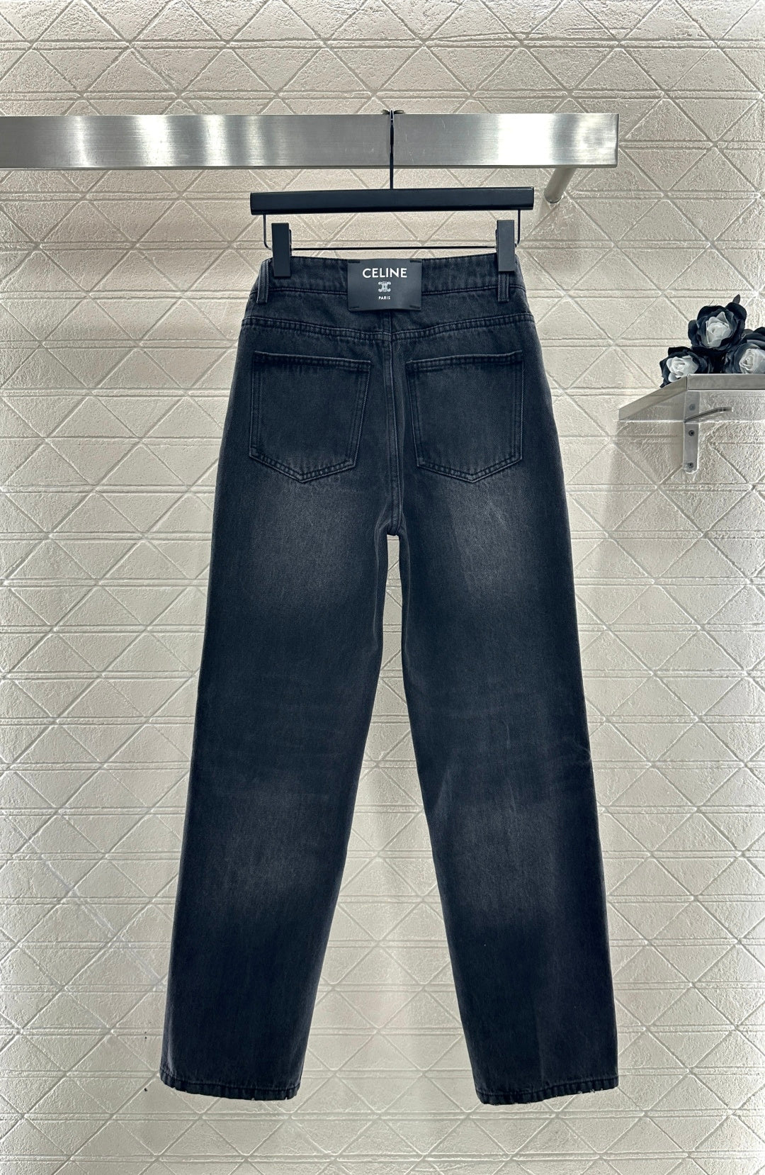 26NEW Leather Label Straight-Leg Jeans