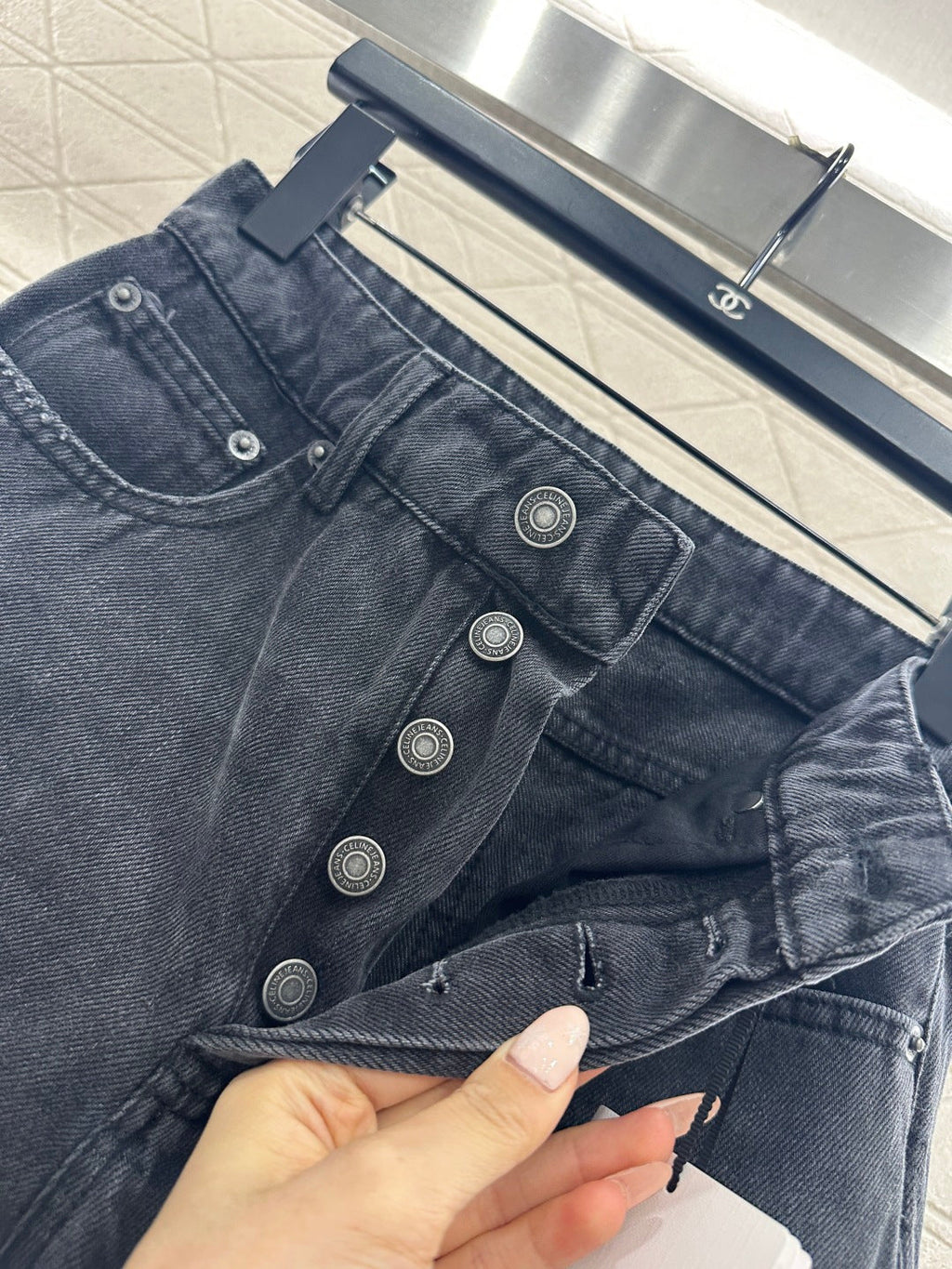 26NEW Leather Label Straight-Leg Jeans