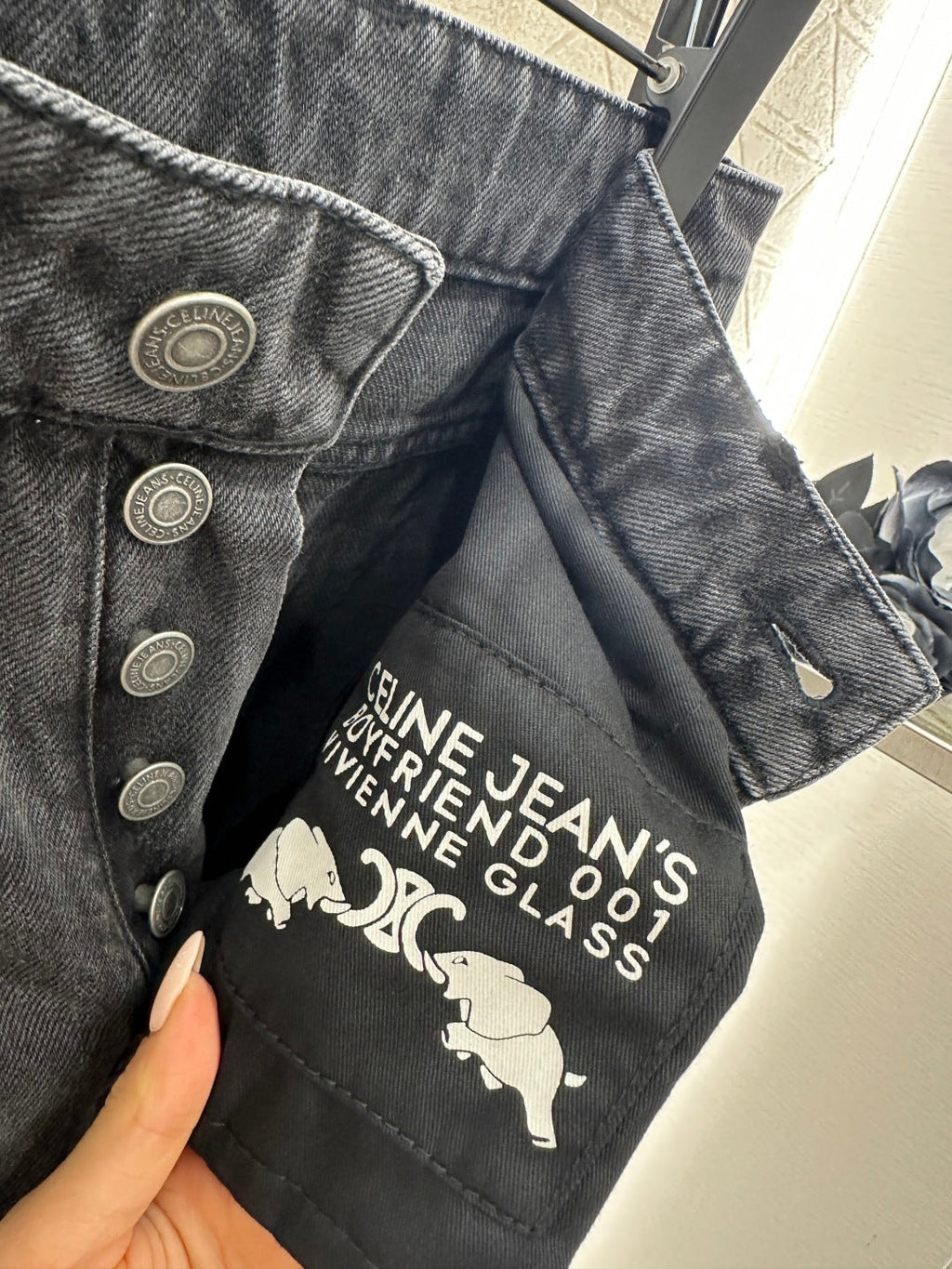 26NEW Leather Label Straight-Leg Jeans