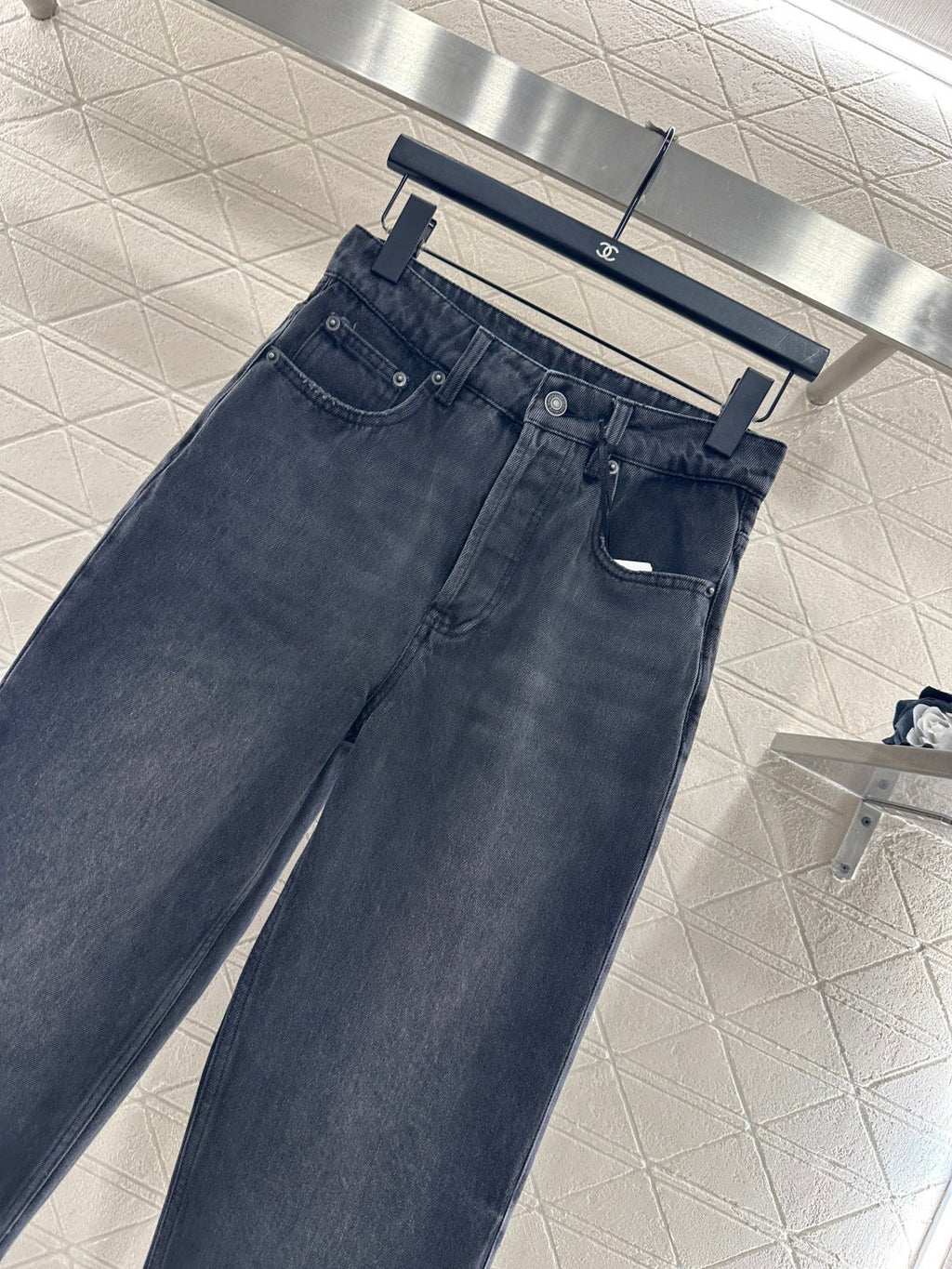 26NEW Leather Label Straight-Leg Jeans