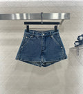 26NEW Denim Front-Opening Skirt-Pants