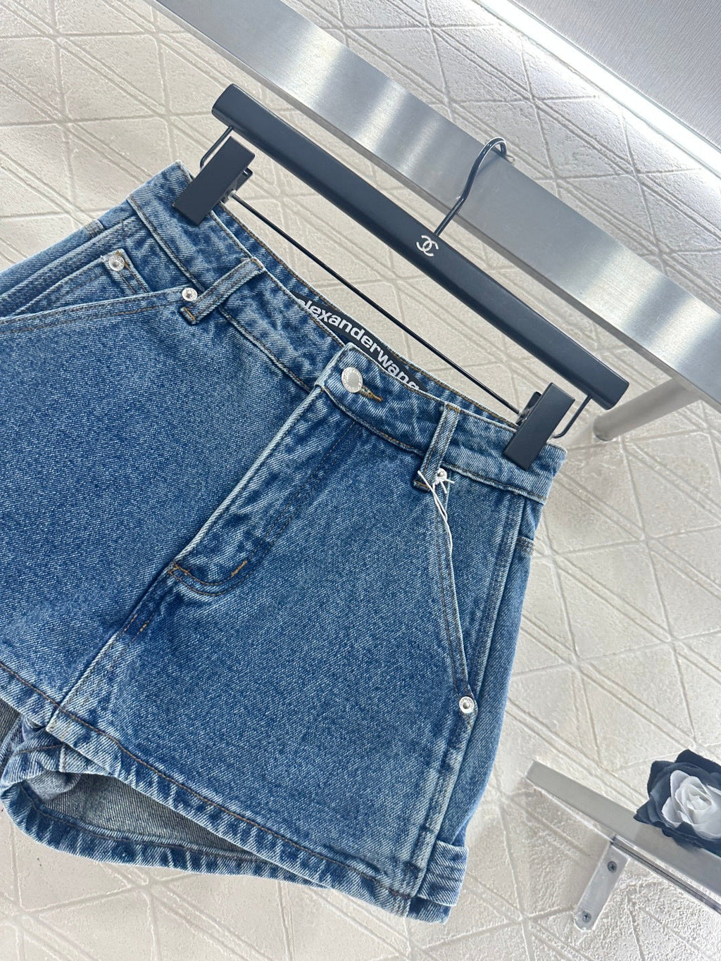 26NEW Denim Front-Opening Skirt-Pants