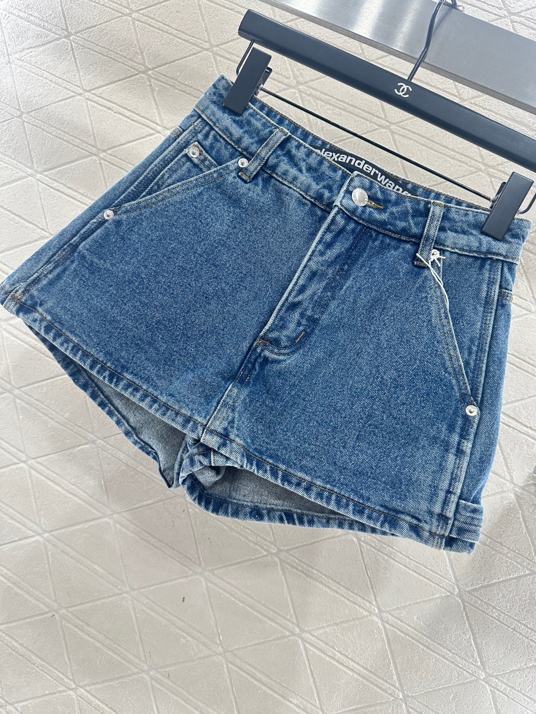 26NEW Denim Front-Opening Skirt-Pants