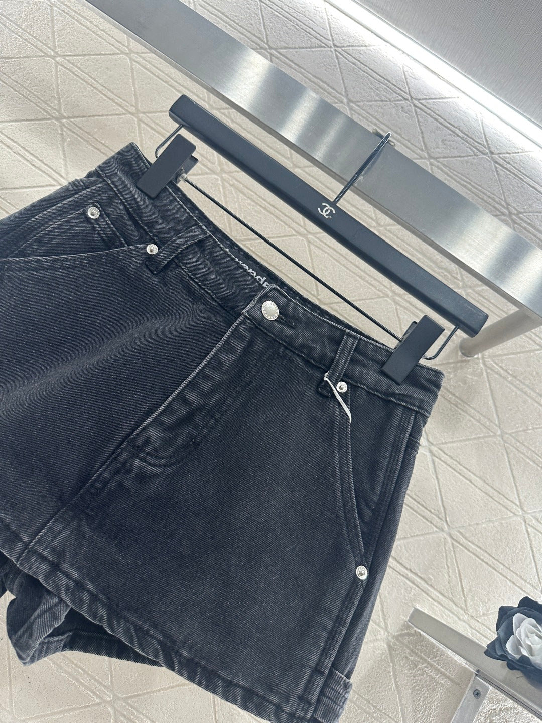 26NEW Denim Front-Opening Skirt-Pants