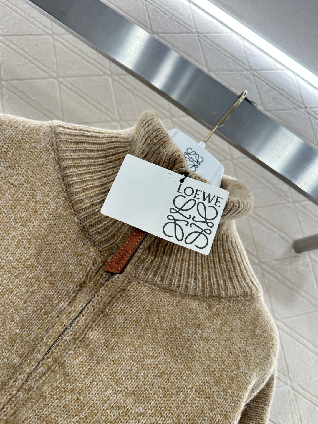 26NEW Knitted Zip-Up Cardigan Jacket