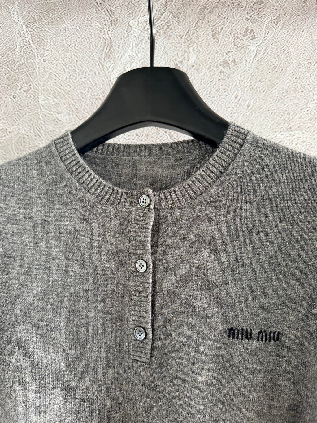 Button-front knitted cardigan