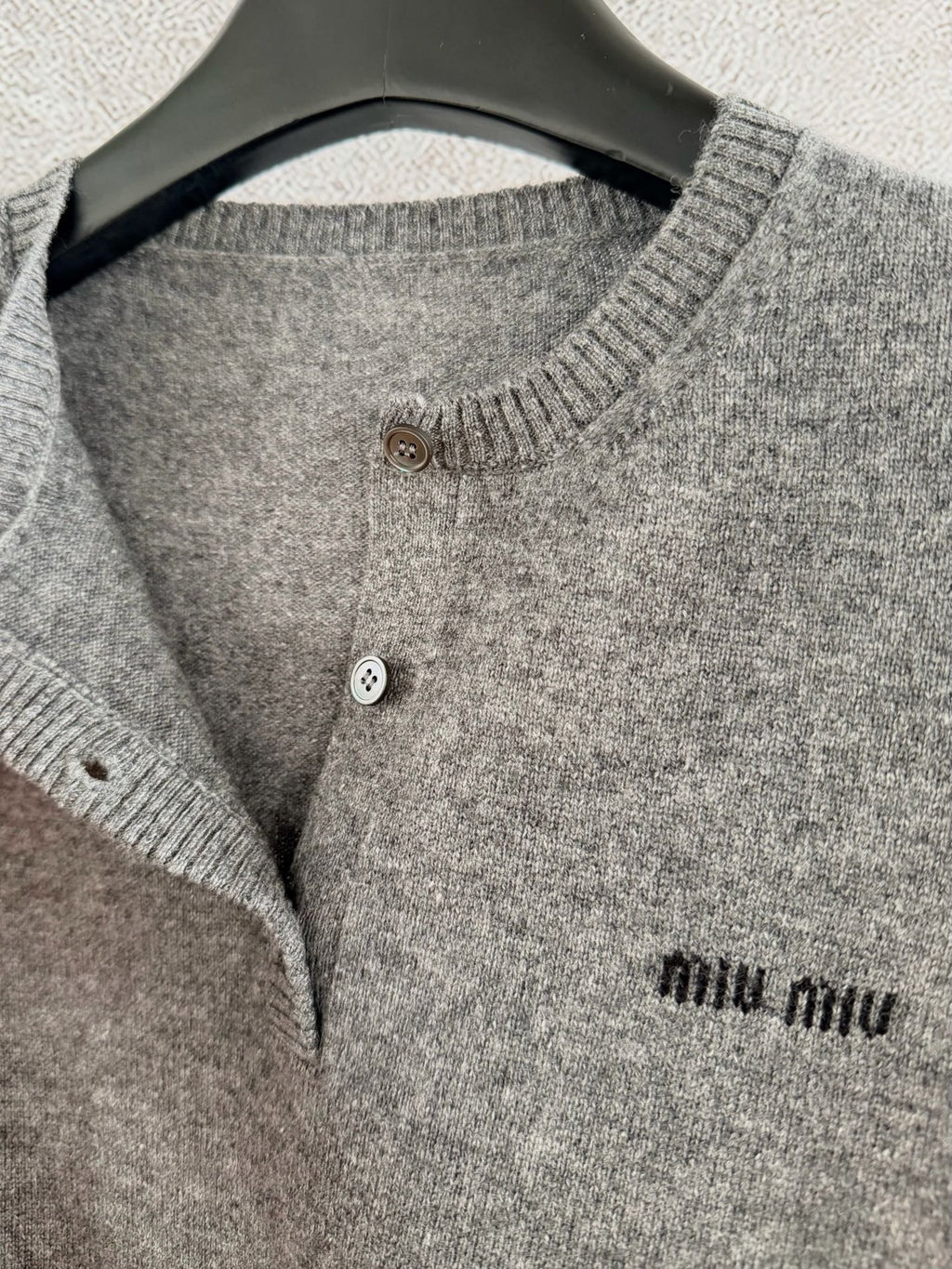 Button-front knitted cardigan