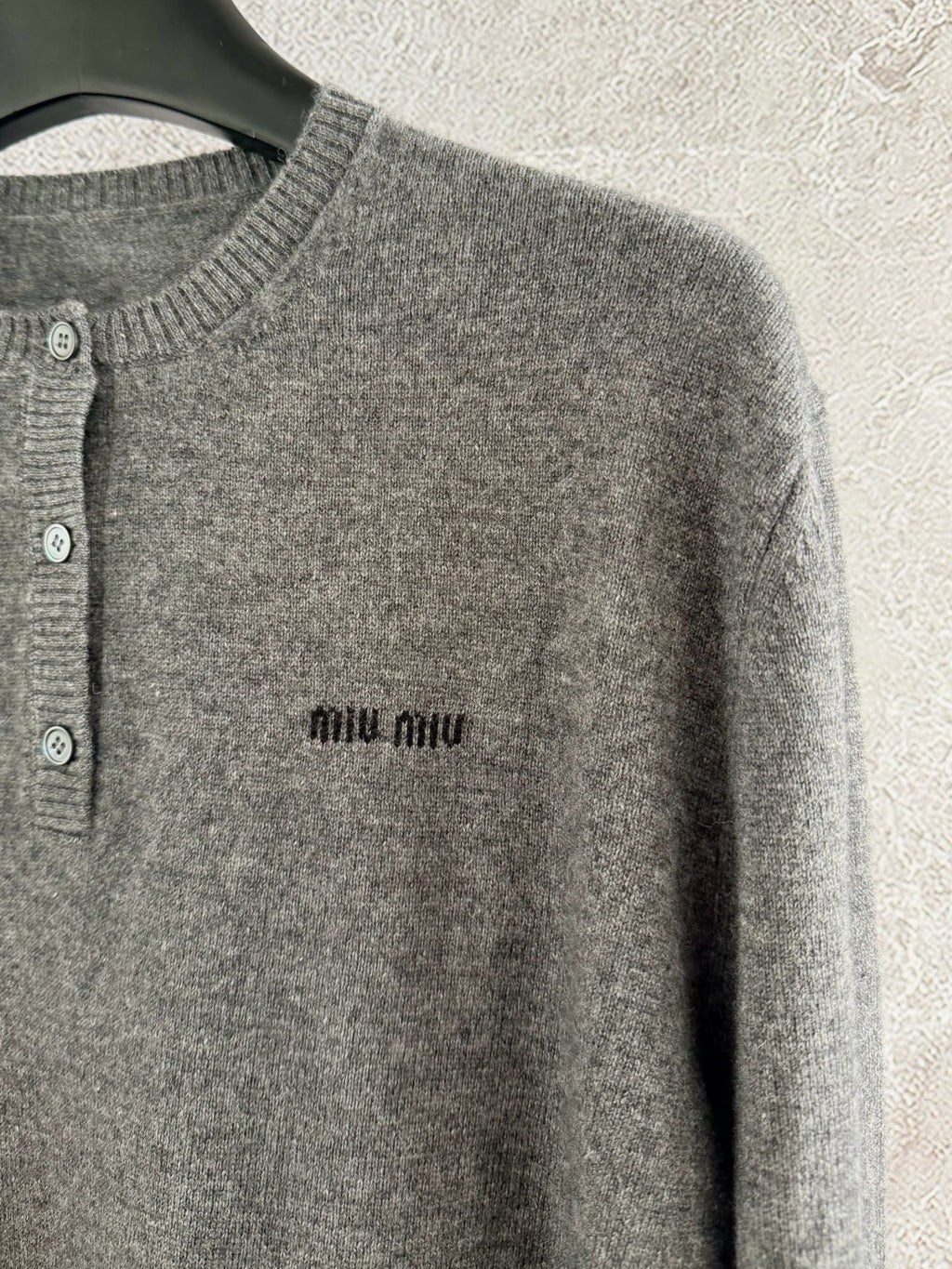 Button-front knitted cardigan