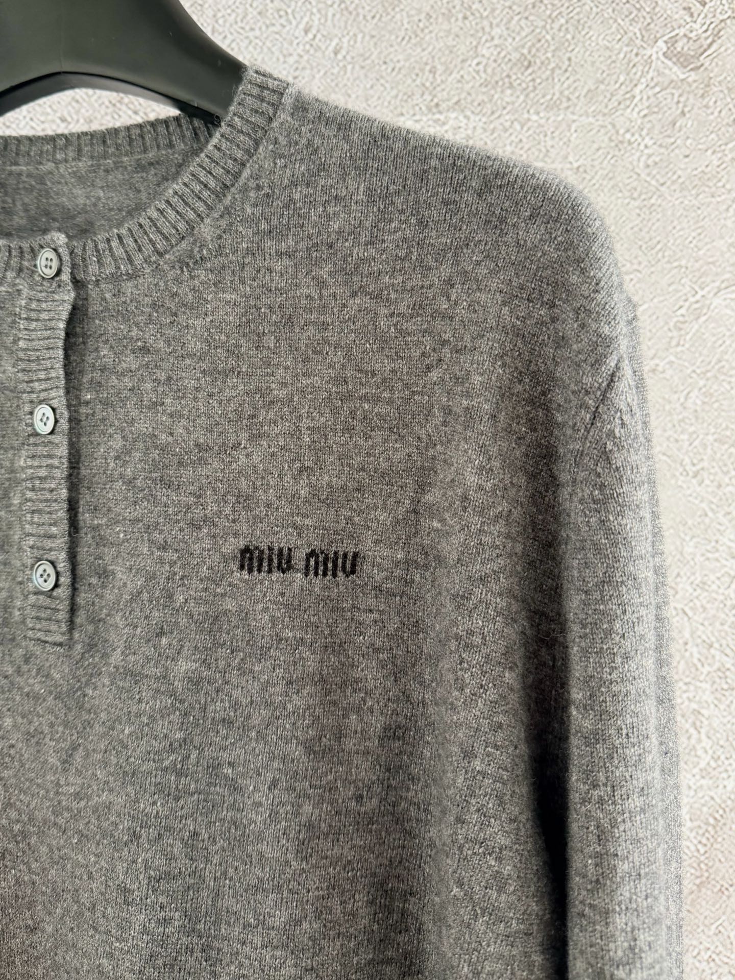 Button-front knitted cardigan