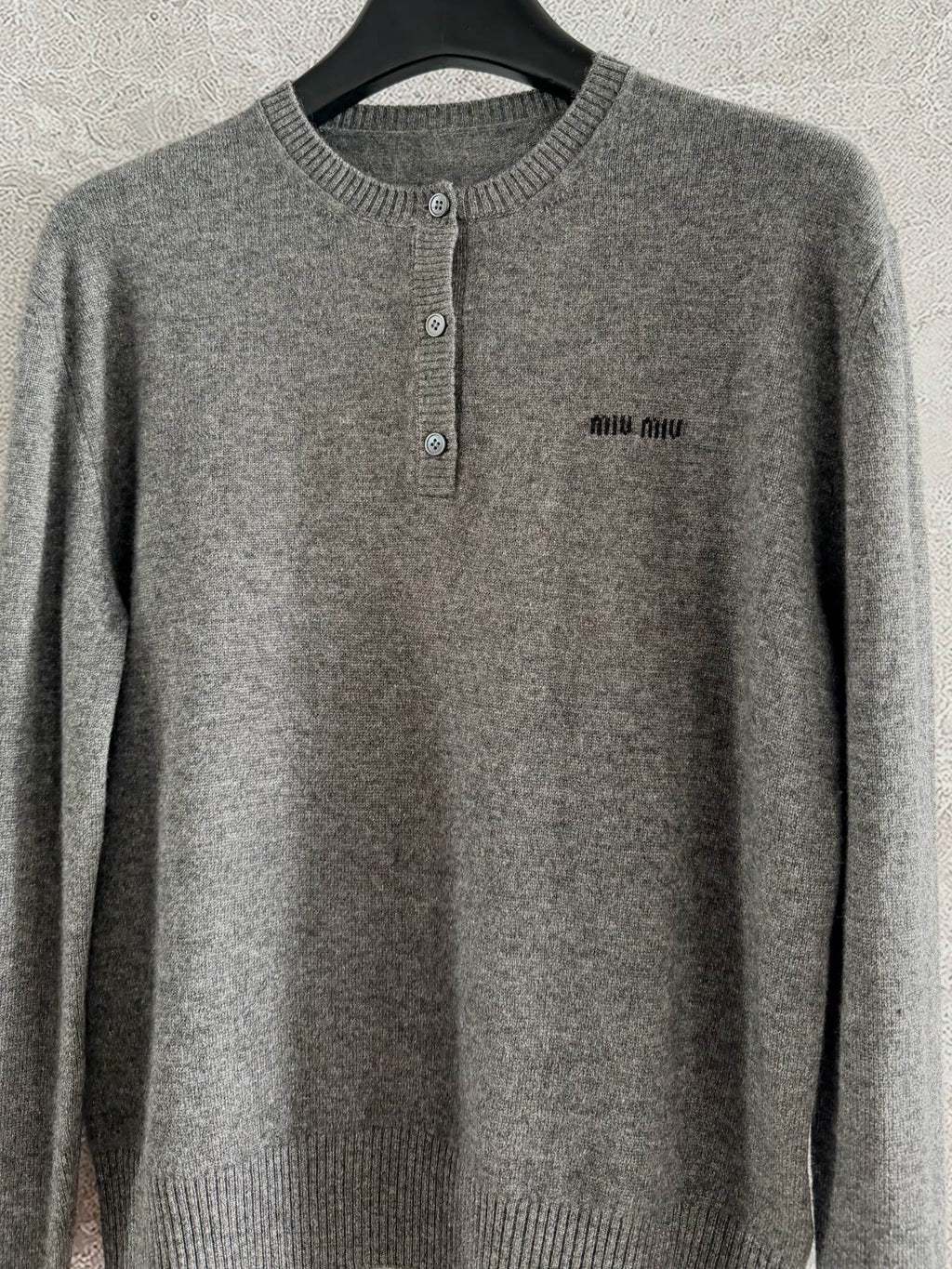 Button-front knitted cardigan