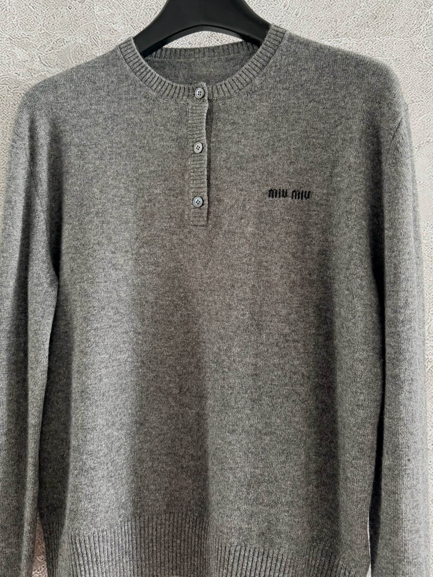 Button-front knitted cardigan