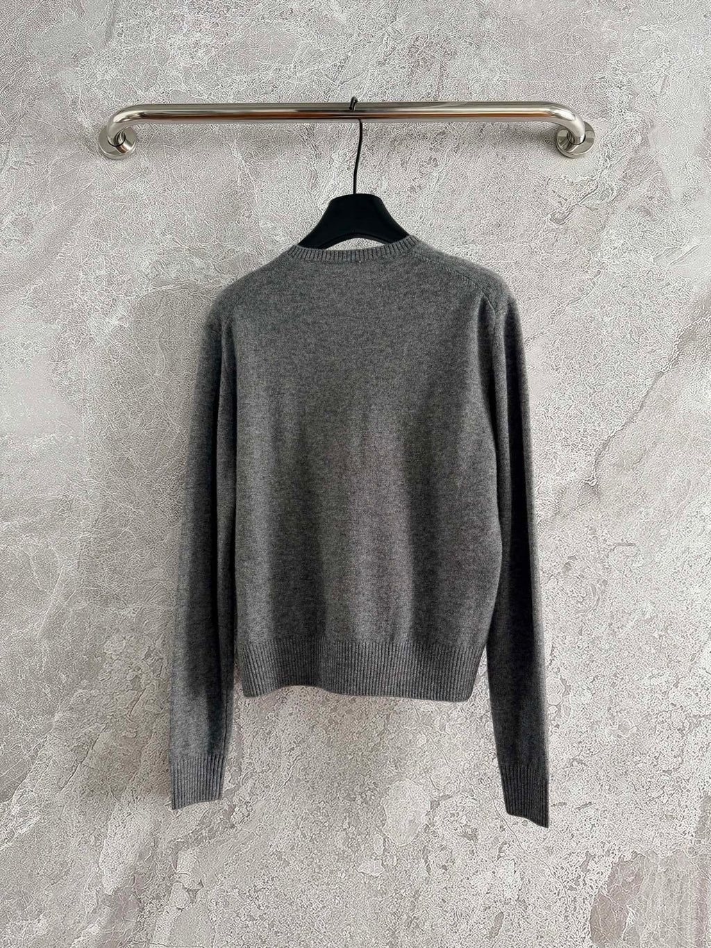 Button-front knitted cardigan