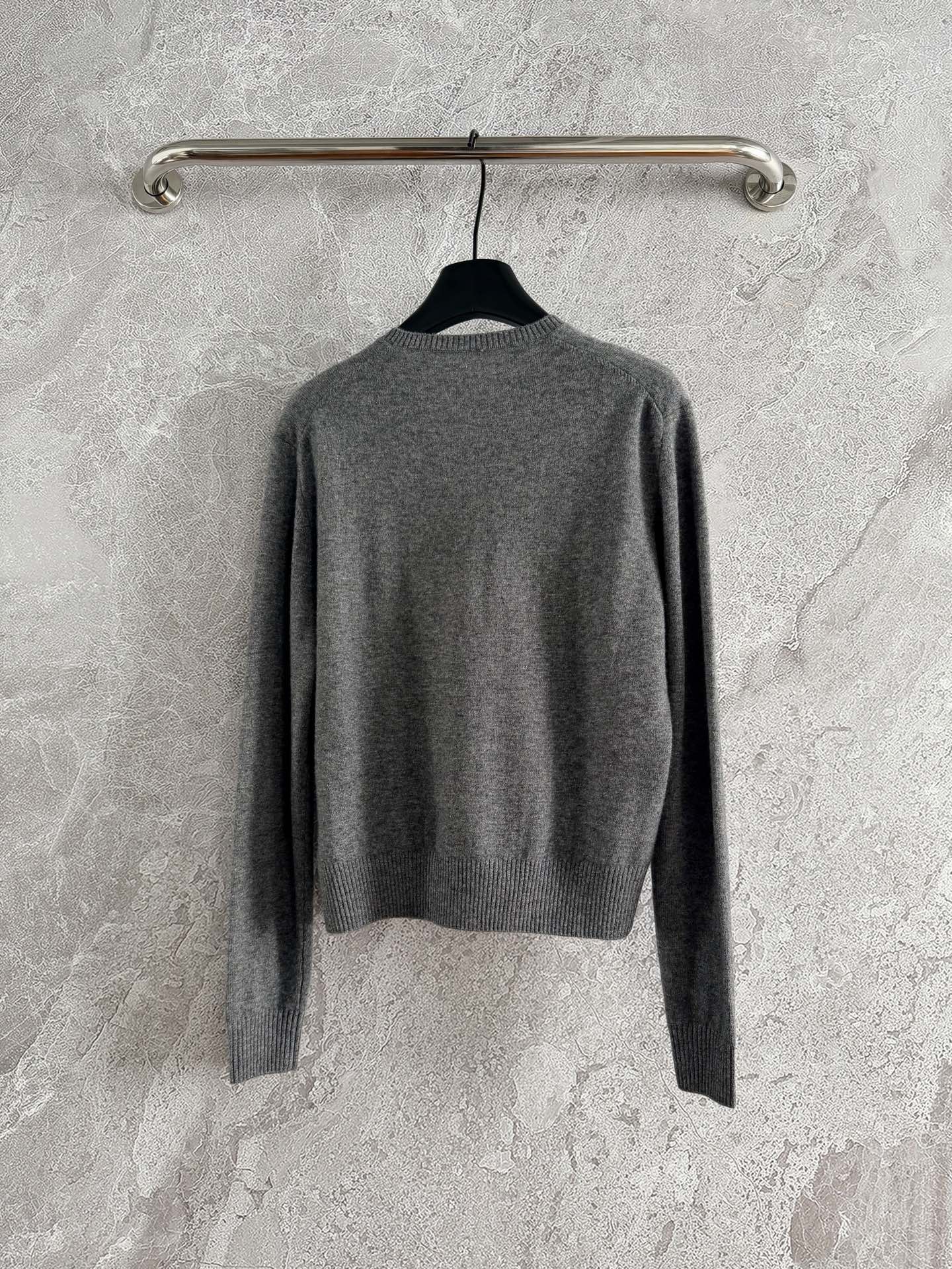 Button-front knitted cardigan