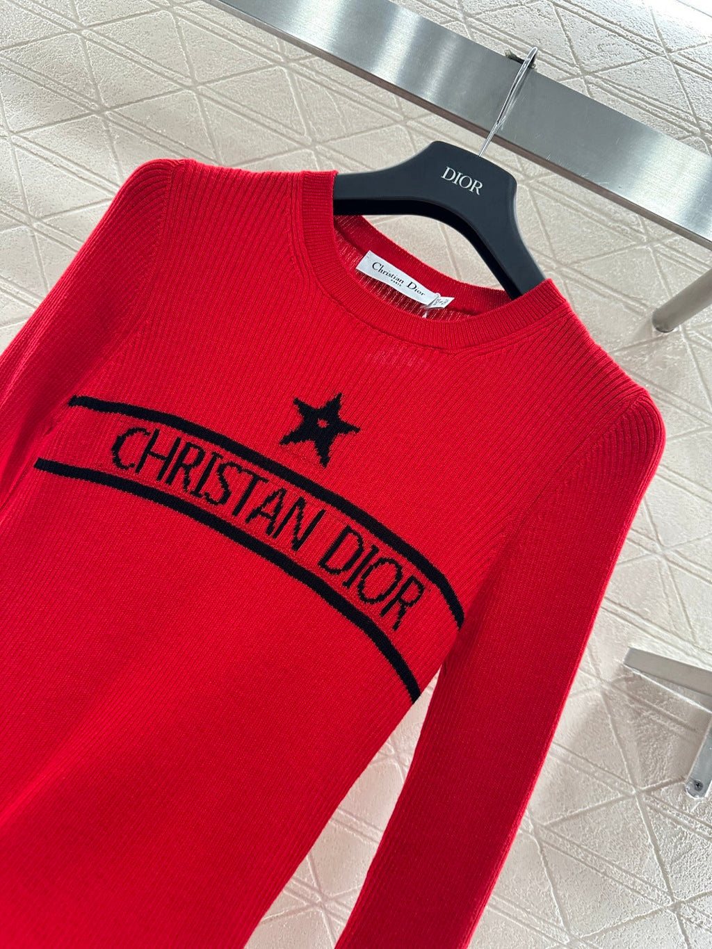 26NEW Crew Neck Logo Knitted Base Layer Shirt